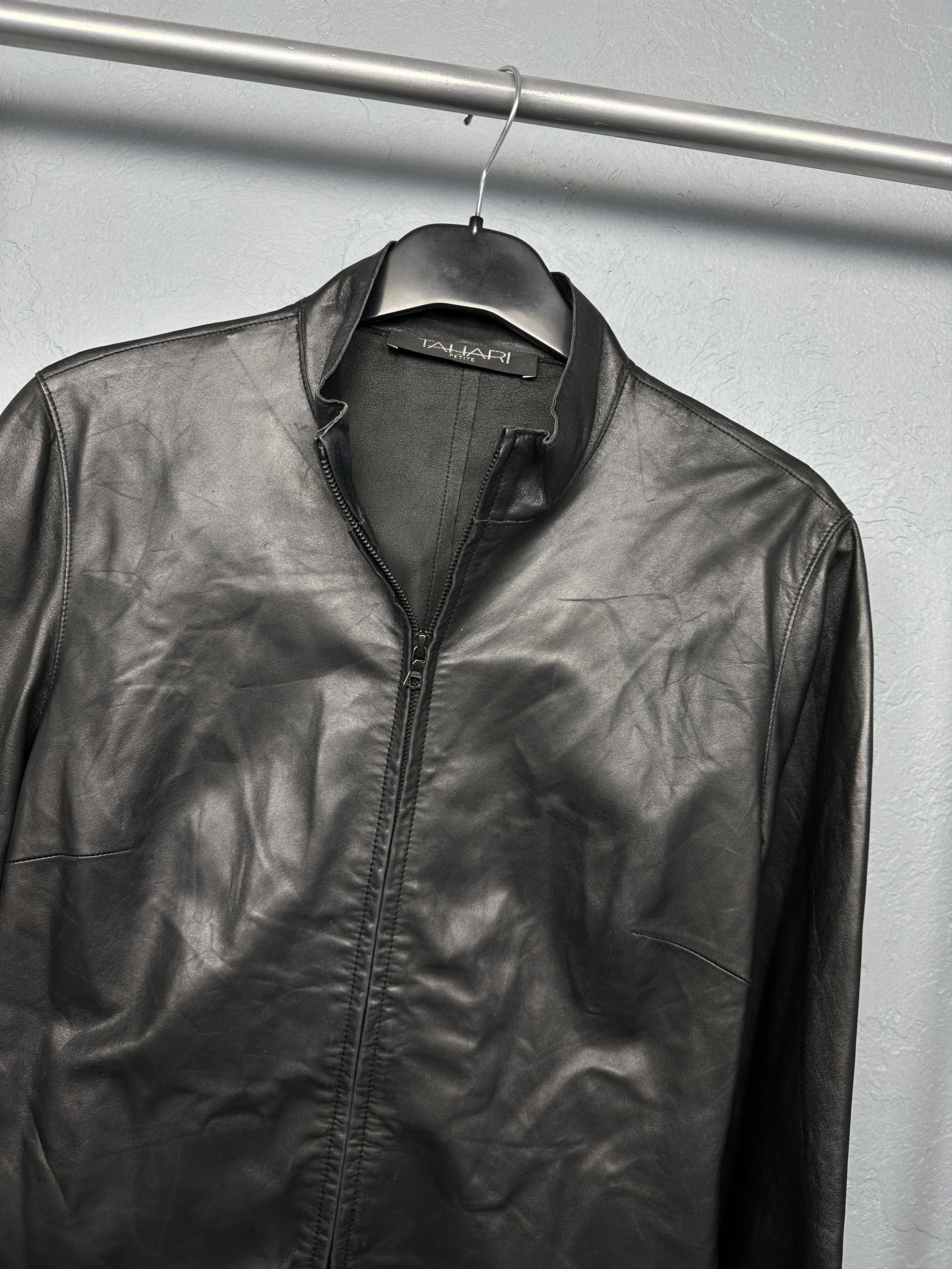 Elie Tahari Tahari Womens Leather Jacket Size M / US 6-8 / IT 42-44 - 2 Thumbnail