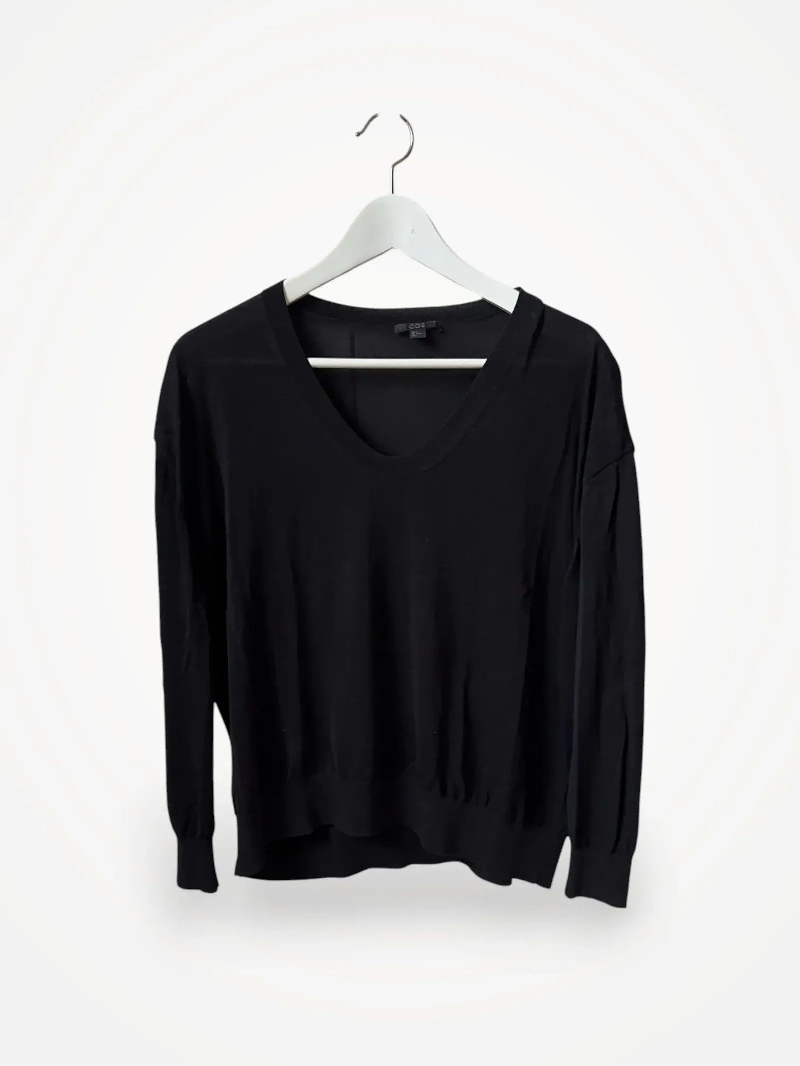 Cos Cos V-ringar lätt transparent tröja Sweater Size S / US 4 / IT 40 - 1 Thumbnail