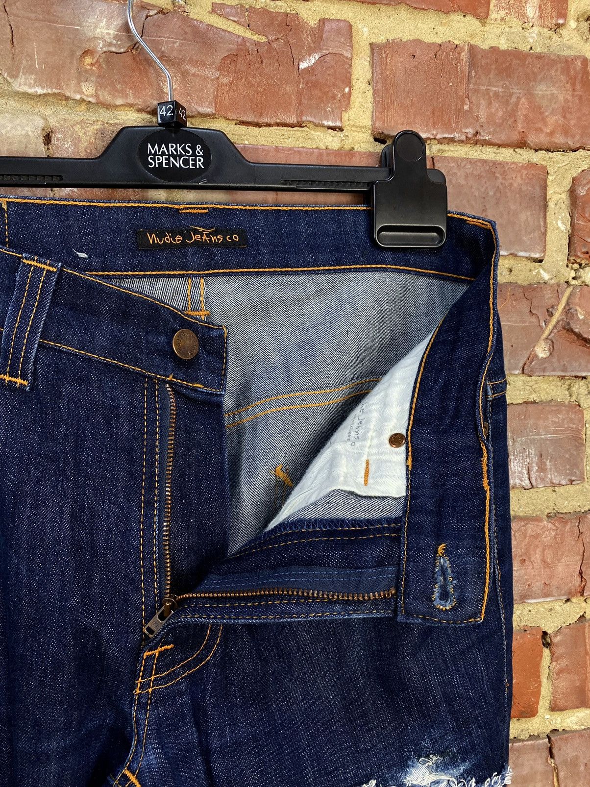 Nudie Jeans Nudie Thin Finn Organic Custom Jeans Size US 33 - 12 Thumbnail