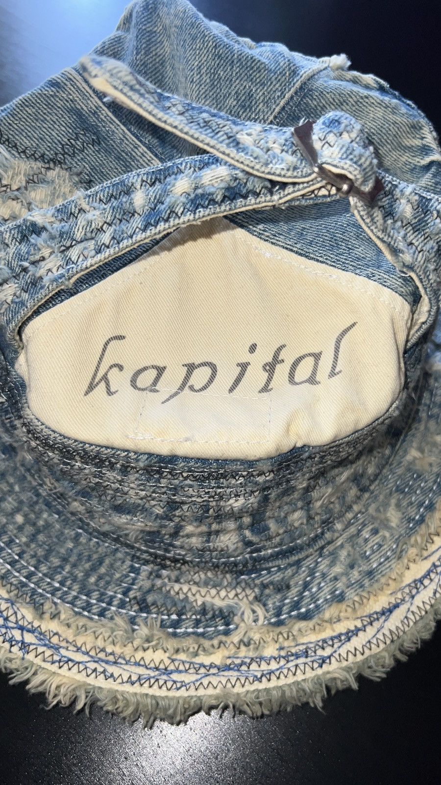 Kapital Kapital Kountry The Old Man and The Sea Boro Bucket Hat Size ONE SIZE - 2 Thumbnail