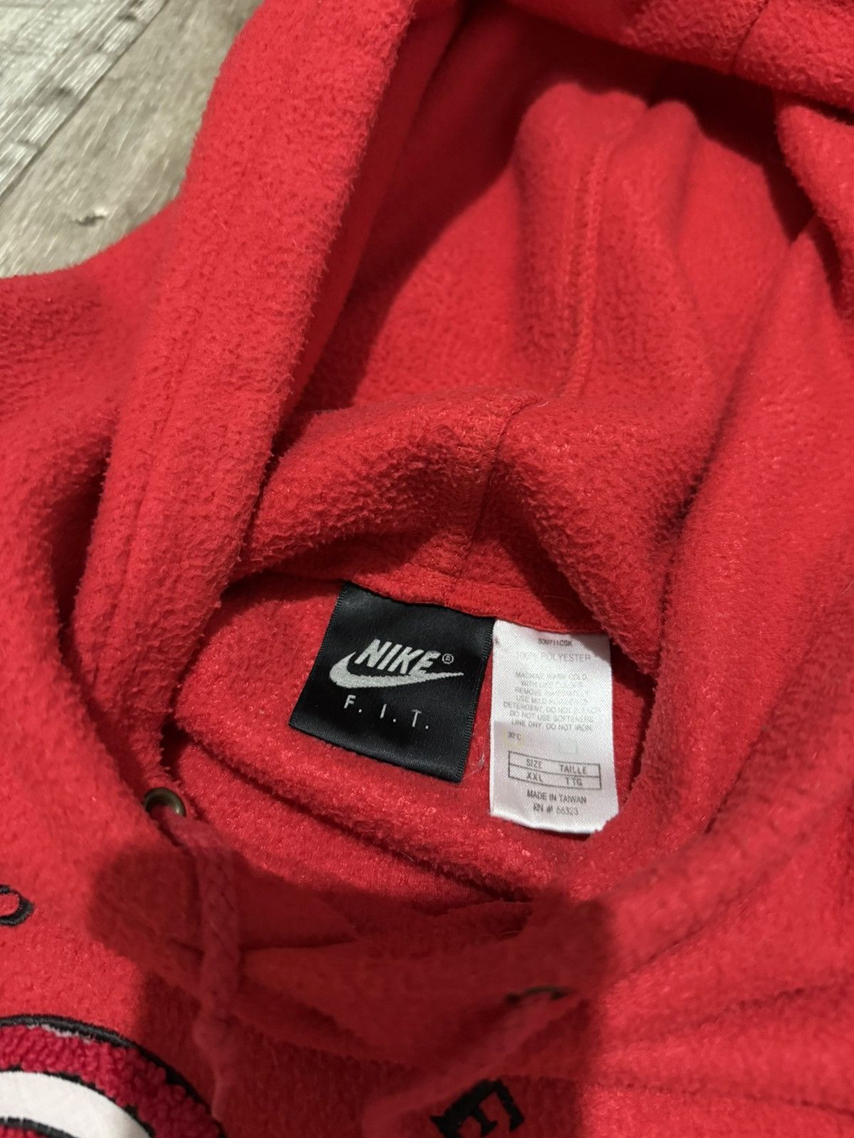 Nike Vintage Nike Supreme Court Fleece BigLogo Hoodie Oversized Size US XXL / EU 58 / 5 - 7 Thumbnail