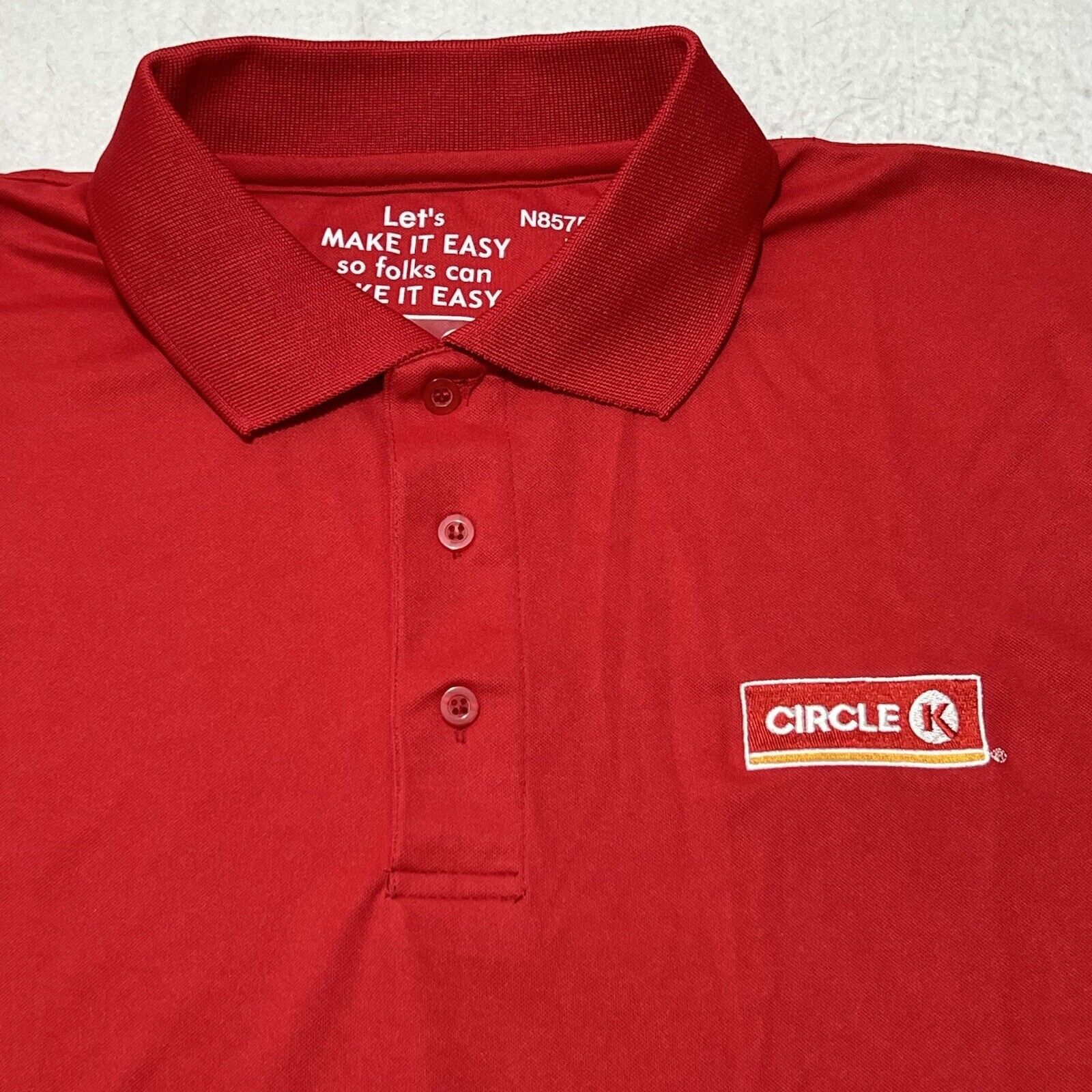 Other Circle K Large Gas Station Employee Polo Red Logo Shirt Size US L / EU 52-54 / 3 - 2 Thumbnail