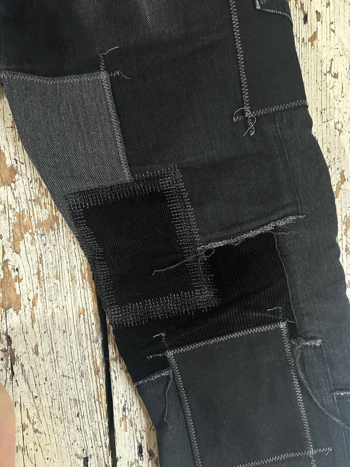 Junya Watanabe Junya Watanabe black denim patchwork jeans Size US 30 / EU 46 - 5 Thumbnail