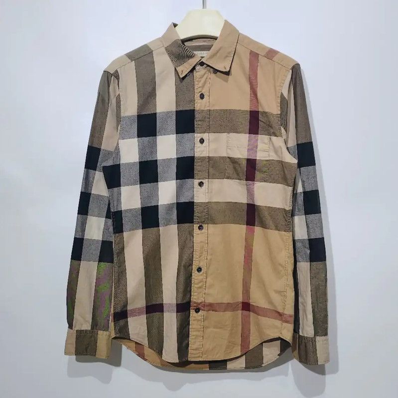 Burberry Burberry Khaki Cotton Long Sleeve Shirt Size XS / US 0-2 / IT 36-38 - 1 Thumbnail