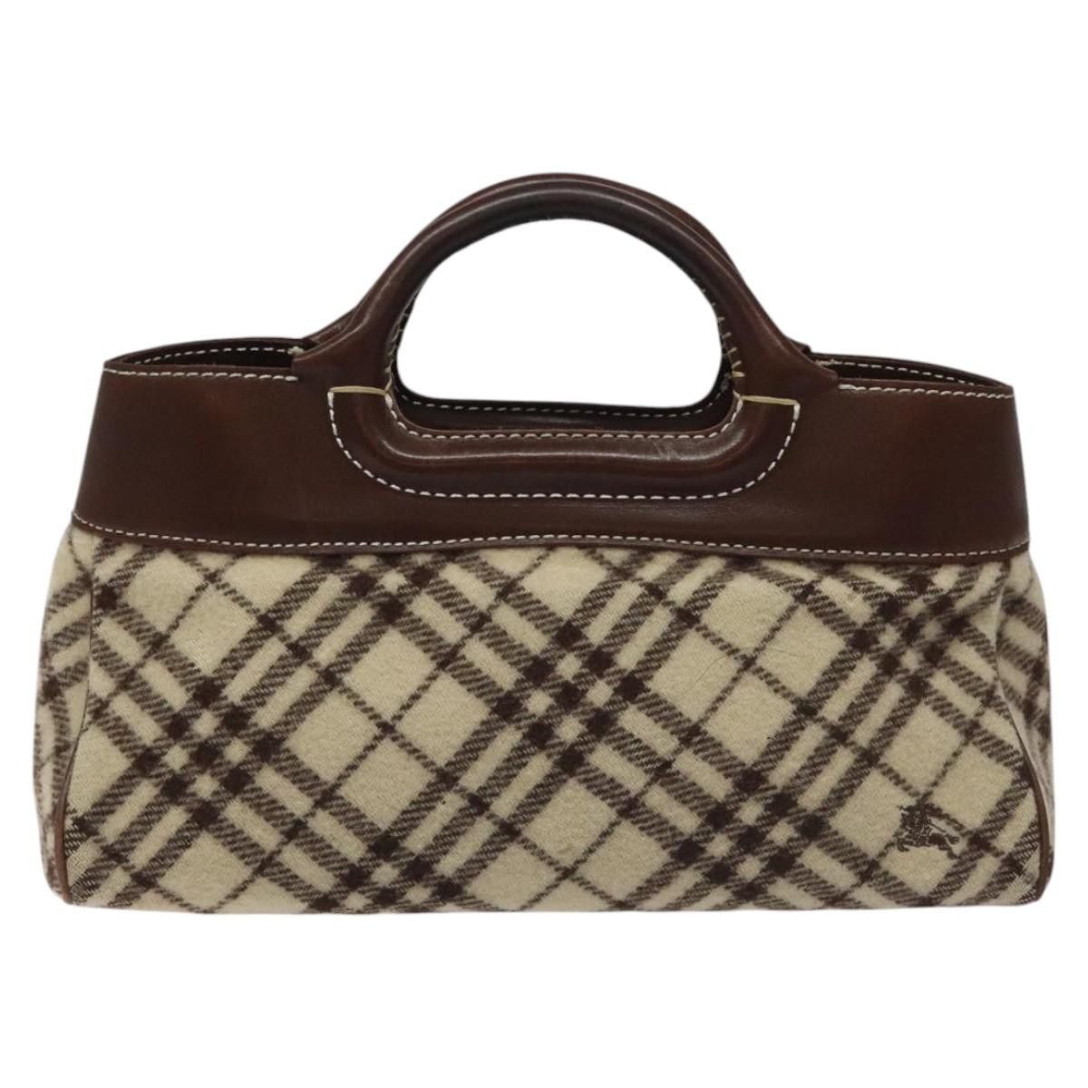 Burberry Nova Check Black Wool Handbag (Pre-Owned) Size ONE SIZE - 1 Thumbnail