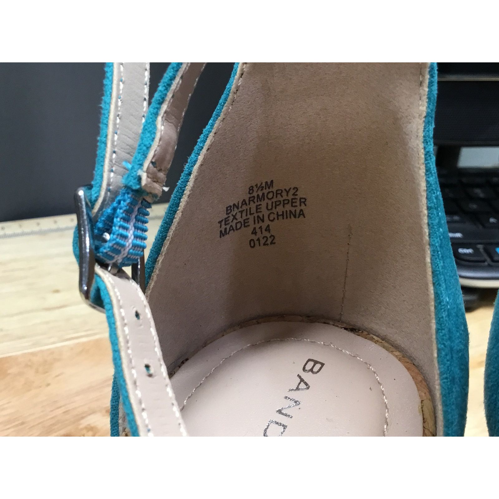 Other Bandolino Armory Dress Sandals Women's 8.5 Blue Suede Size US 8.5 / IT 38.5 - 5 Thumbnail