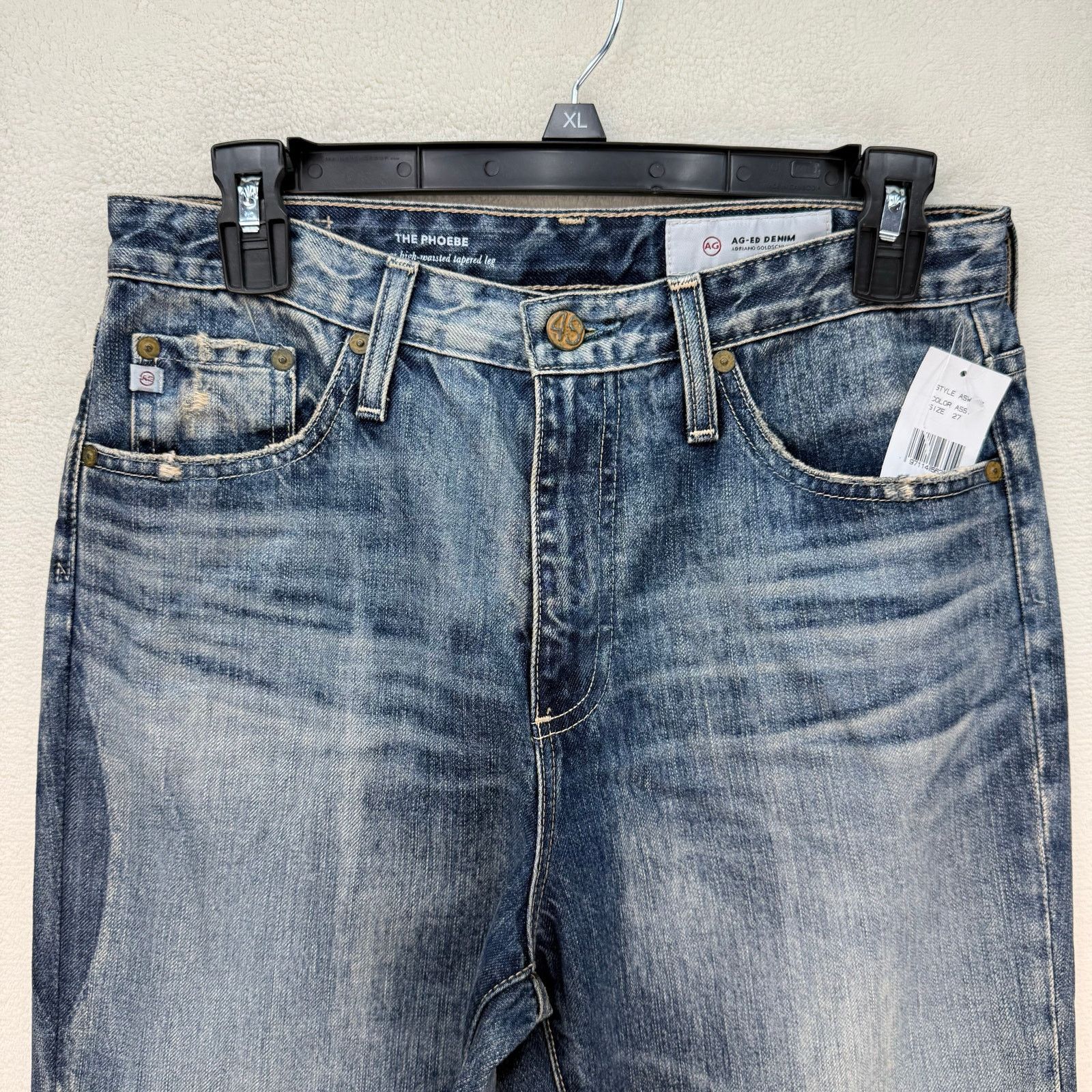 AG Adriano Goldschmied ADRIANO GOLDSHMIED AG JEANS WOMEN'S 27 THE PHOEBE VINTAGE Size 27" / US 4 / IT 40 - 2 Thumbnail
