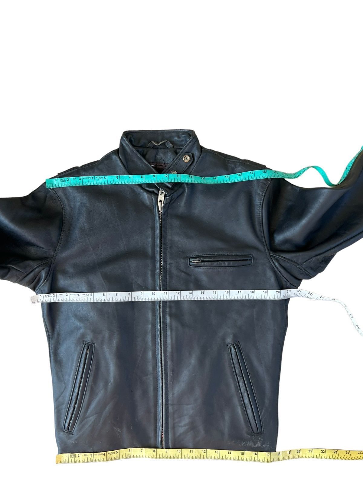 Schott Vintage Schott N.Y.C. Lined Black Leather Cafe Racer Jacket Size US M / EU 48-50 / 2 - 3 Thumbnail