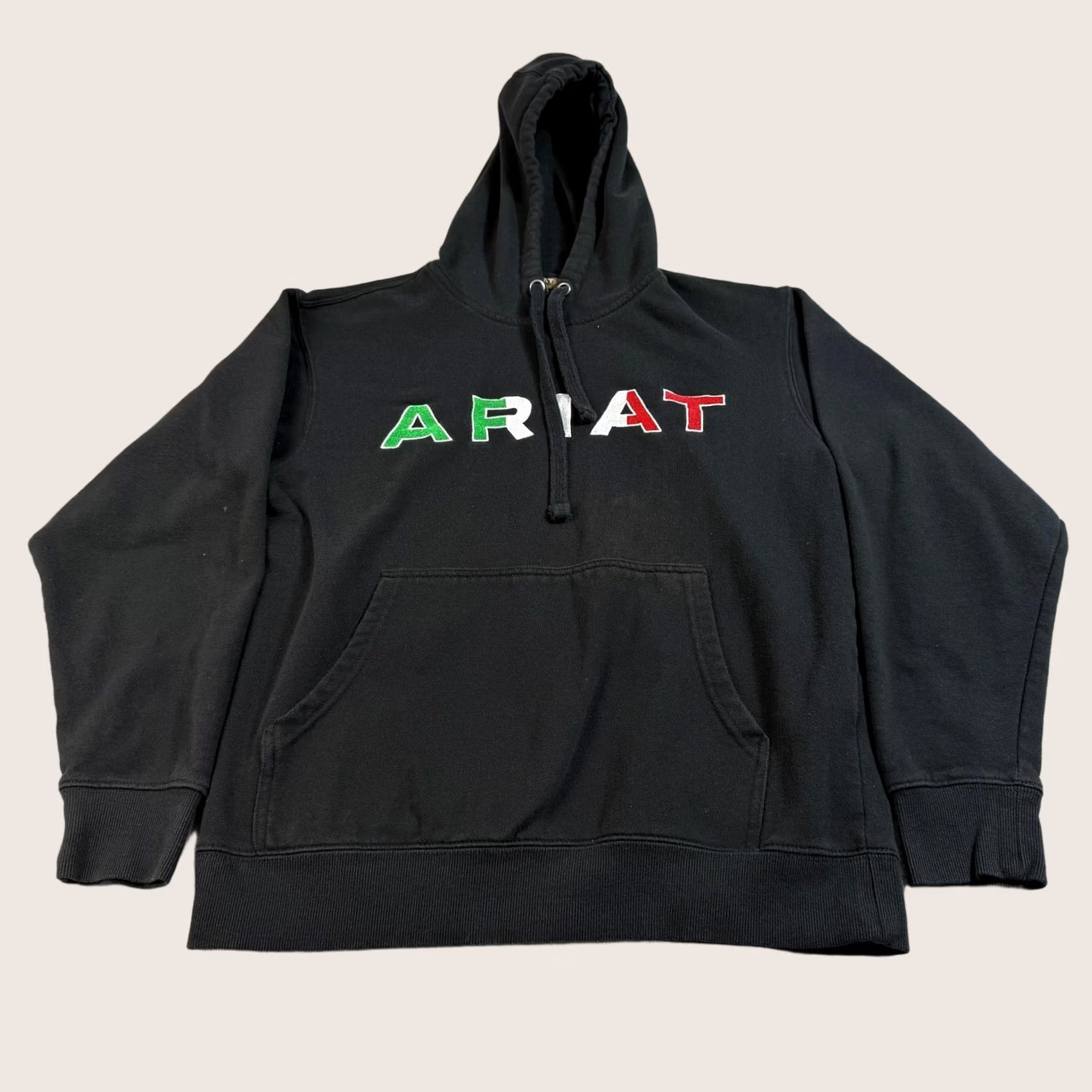 Ariat Ariat Hoodie Mens M Black Mexico Medium Pullover Logo Work Sweater Customized READ Size US M / EU 48-50 / 2 - 1 Thumbnail