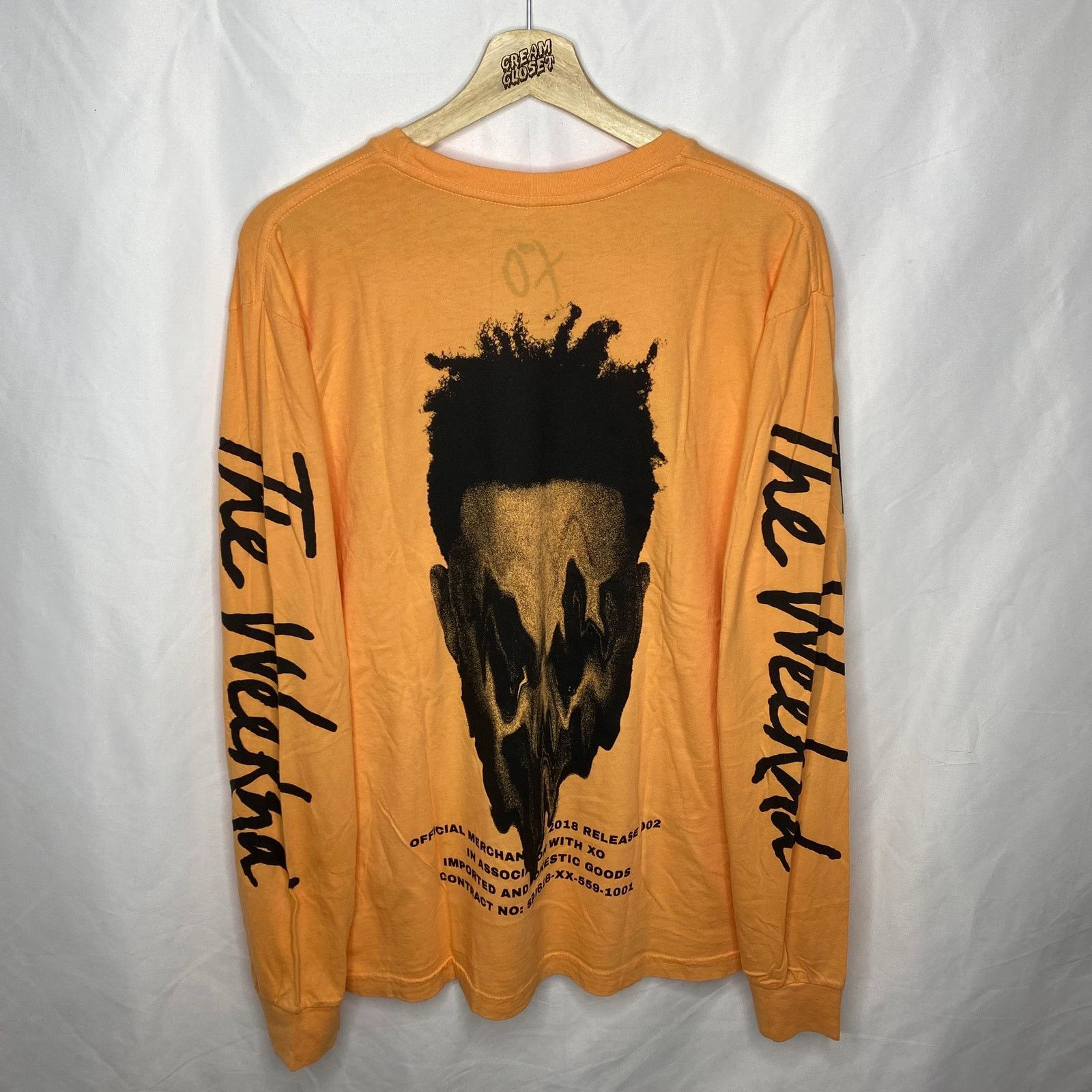 The Weeknd XO Eat selling Me Starboy 2017 Tour Merch Longsleeve Tee in Black XL