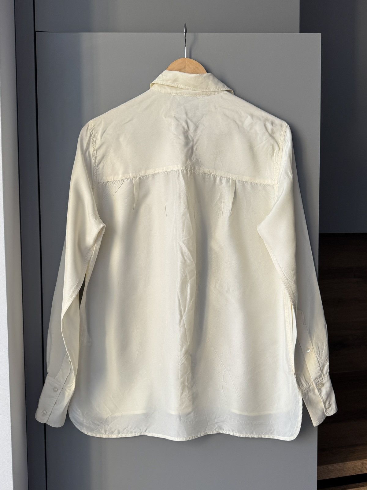 Sandro Les Coyotes de Paris Silk Ivory Shirt Size S / US 4 / IT 40 - 7 Thumbnail