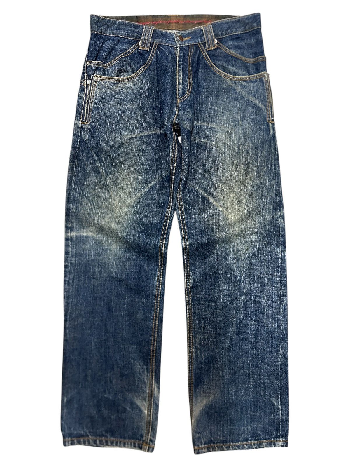 If Six Was Nine × Japanese Brand × Le Grande Bleu (L.G.B.) Vintage Japanese Brand Baggy Selvedge y2k Jeans Size US 34 / EU 50 - 2 Thumbnail