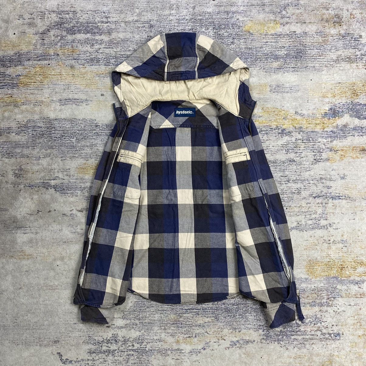 Hysteric Glamour × Japanese Brand vintage Hysteric glamour hooded zip up flannel Size US S / EU 44-46 / 1 - 7 Thumbnail