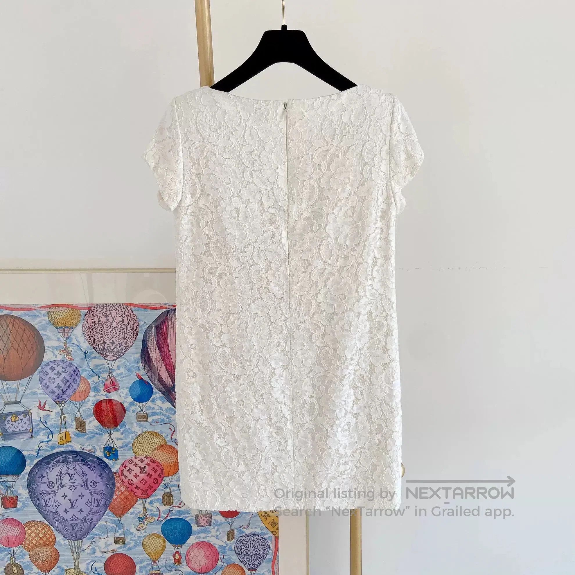 Saint Laurent Paris Saint Laurent White Lace Sleeveless Dress. Size S / US 4 / IT 40 - 2 Thumbnail