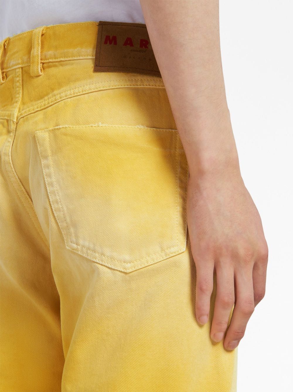 Marni o1srvl11e0724 Denim Trouser in Yellow Size US 30 / EU 46 - 5 Thumbnail