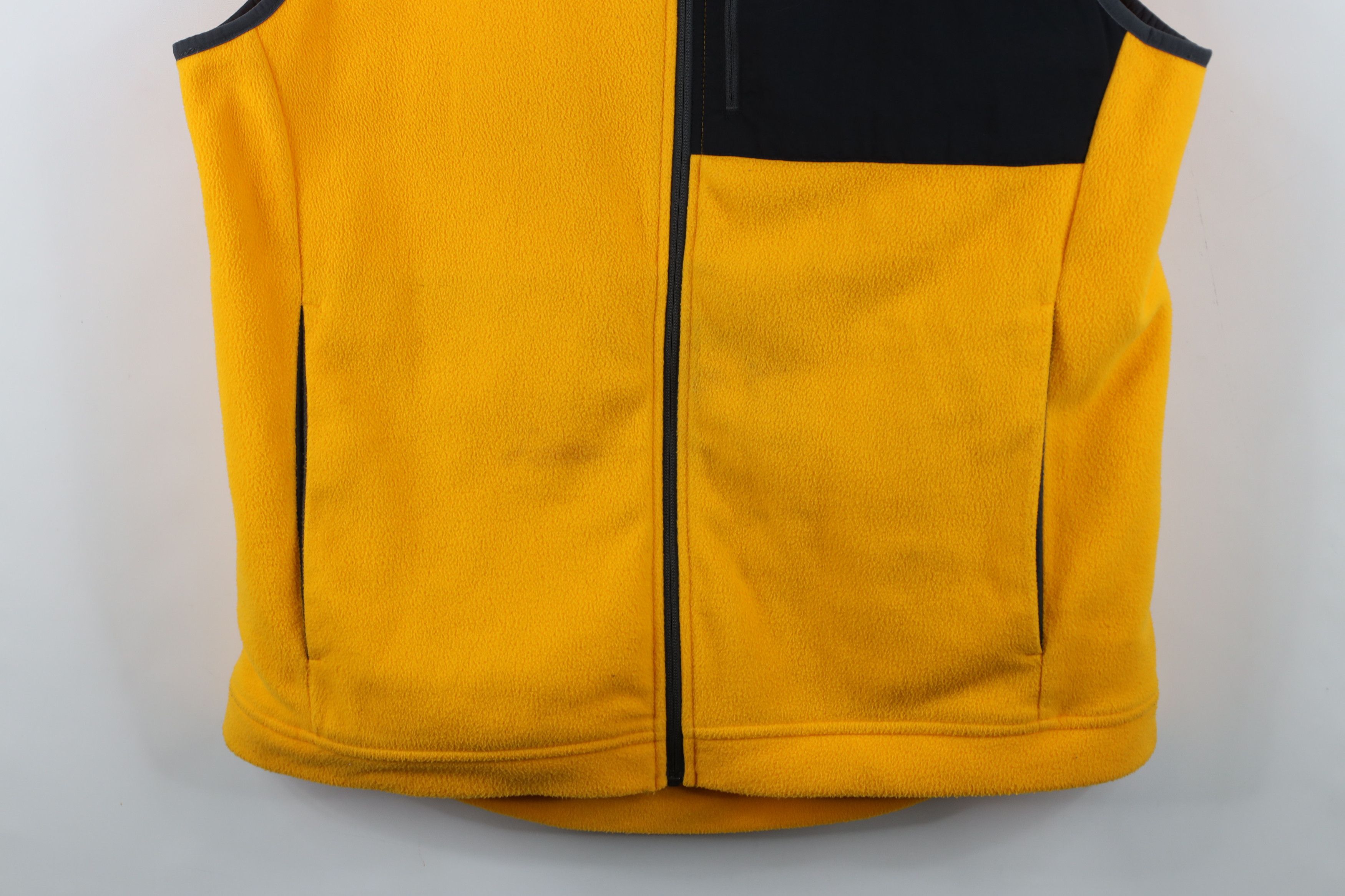 The North Face The North Face Spell Out Full Zip Fleece Vest Jacket Yellow Size US XL / EU 56 / 4 - 3 Thumbnail