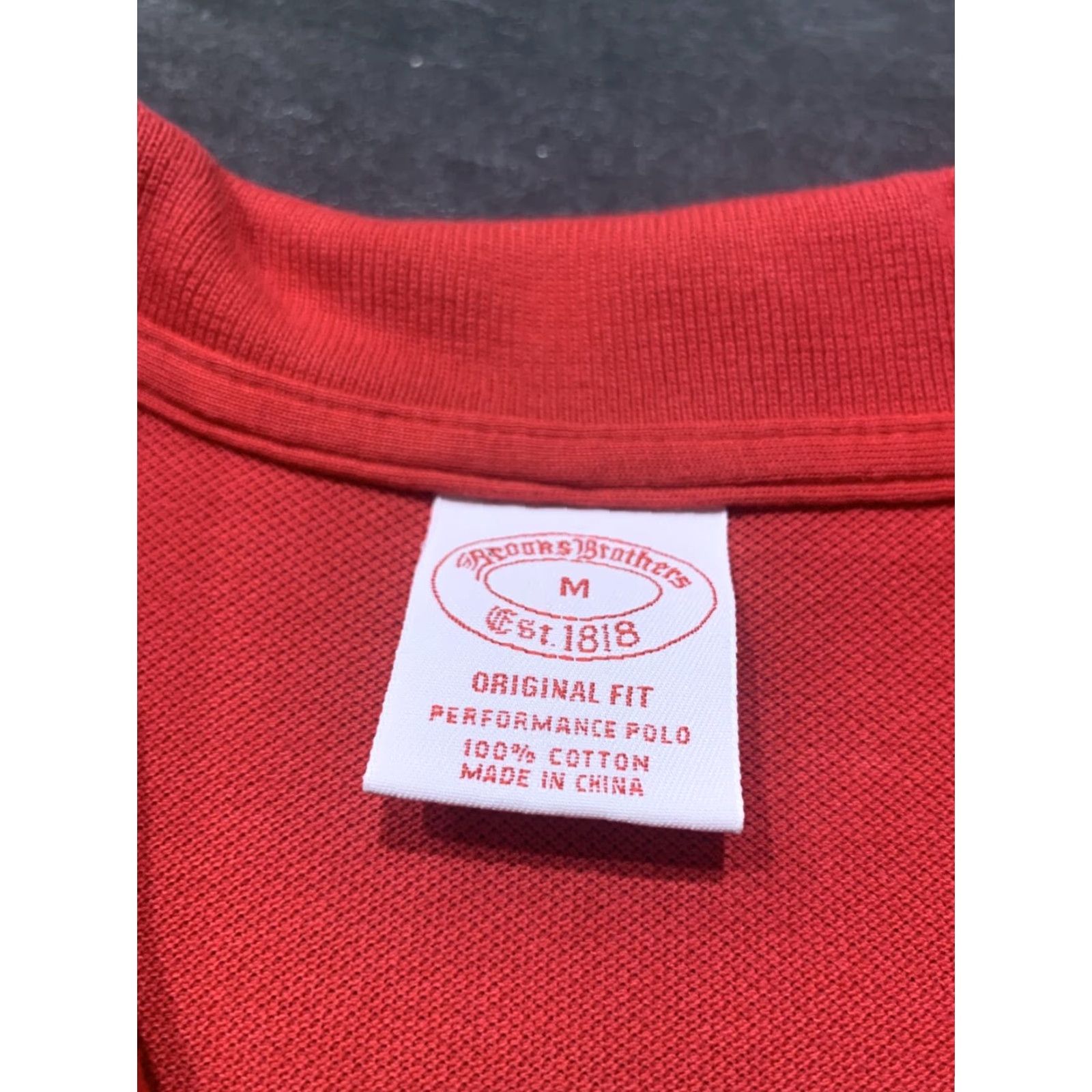 Brooks Brothers BROOKS BROTHERS 1818 Solid Polo Shirt Adult Medium Red Mens Size US M / EU 48-50 / 2 - 4 Thumbnail