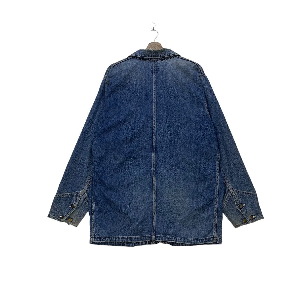 Lee 🔥Vintage 90s Lee Union Made Denim Chore Jacket Size US L / EU 52-54 / 3 - 2 Thumbnail