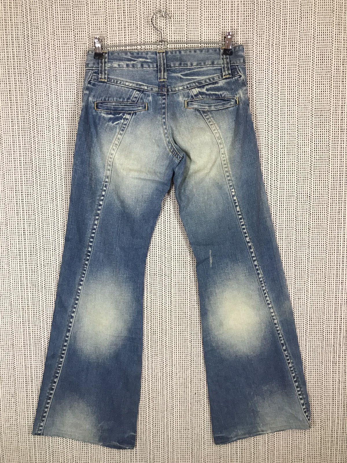 If Six Was Nine ‼️JAPANASE BRAND MAGIC SQUAD BAGGY DENIM FLARED VERY RARE Size US 29 - 8 Thumbnail