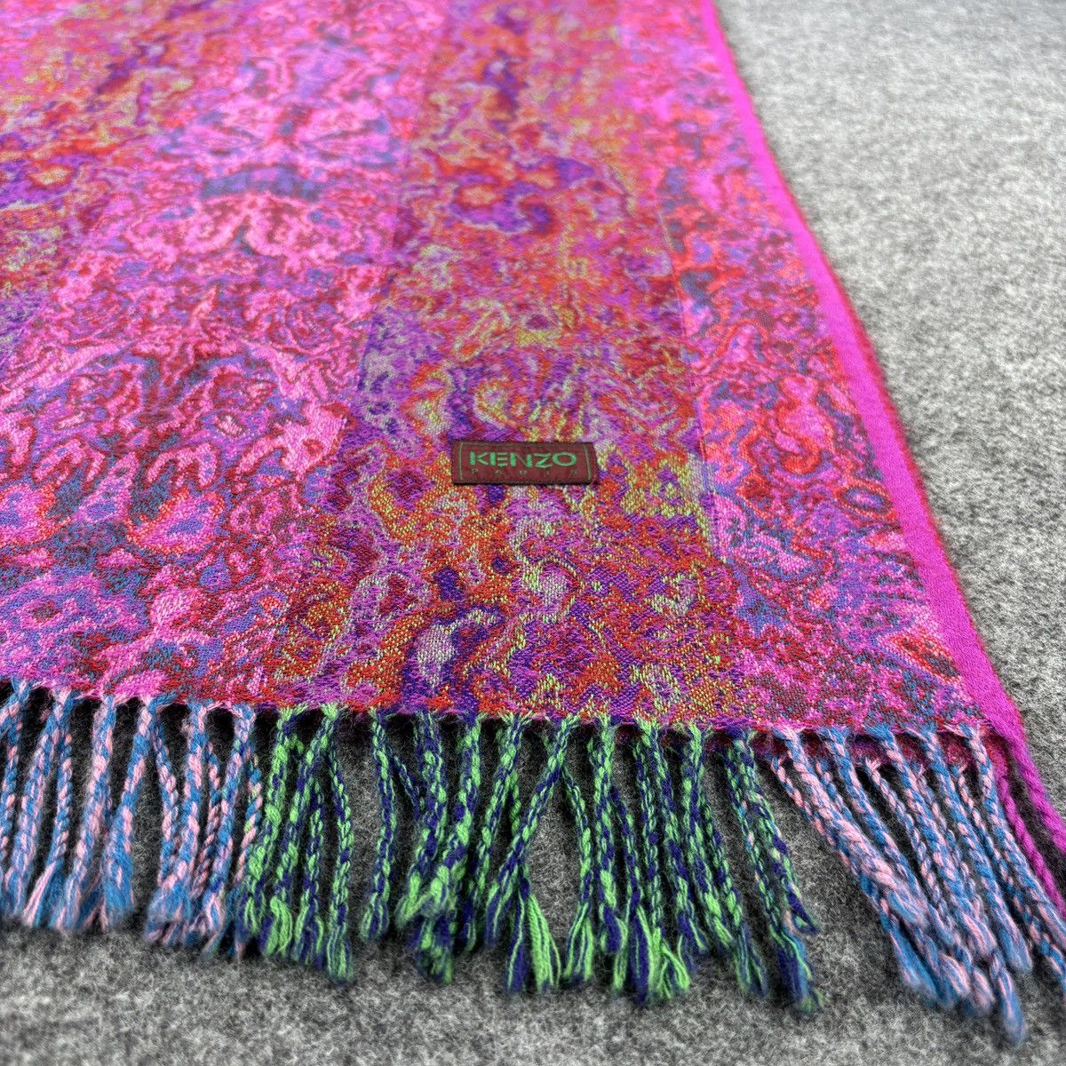 Kenzo × Vintage Kenzo Stole Scarf # D752 # Muffler # Neckwear Size ONE SIZE - 8 Thumbnail