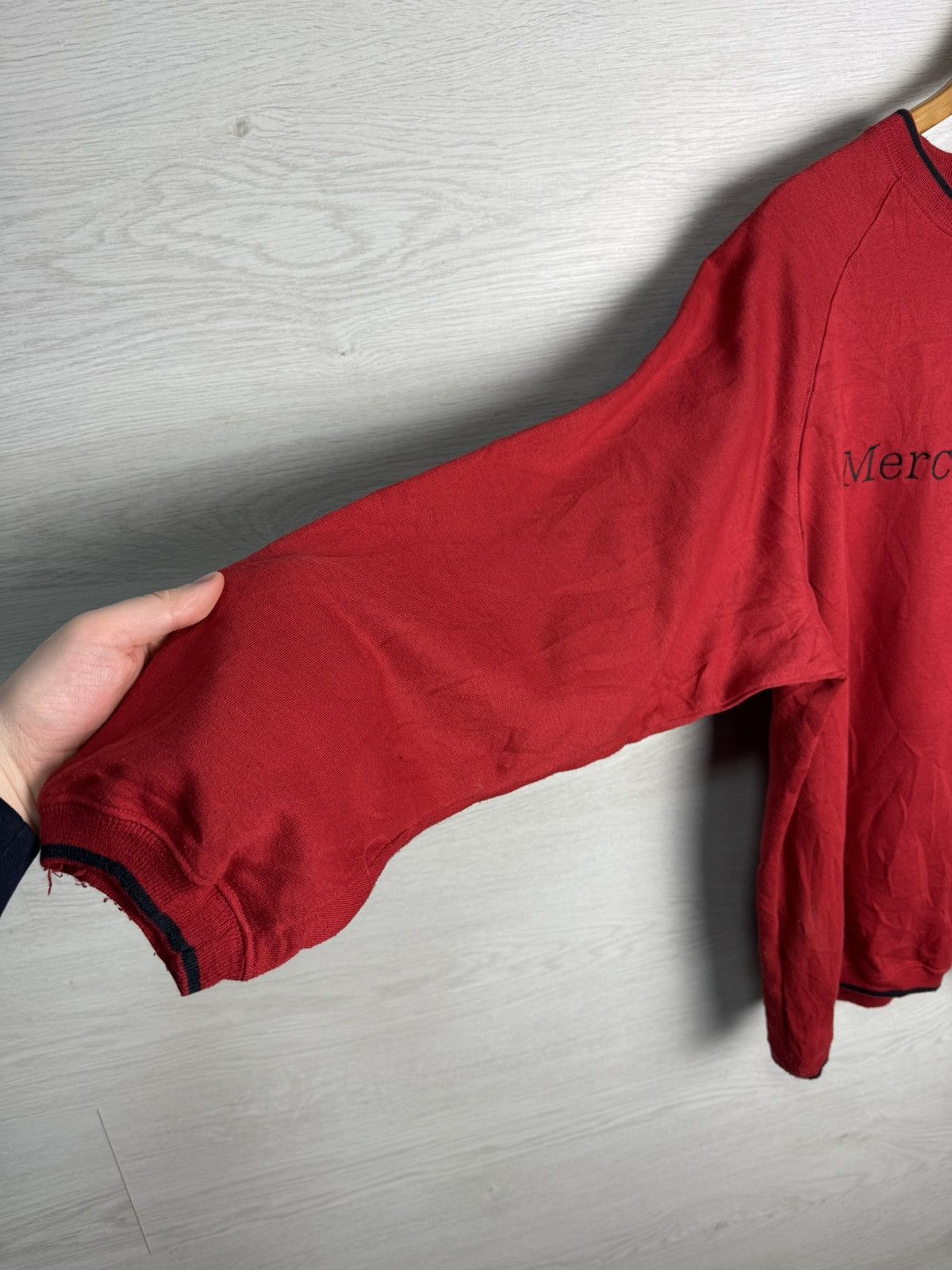 Vintage Mercedes-Benz Sweatshirt Classic Red Oversized Size US L / EU 52-54 / 3 - 5 Thumbnail