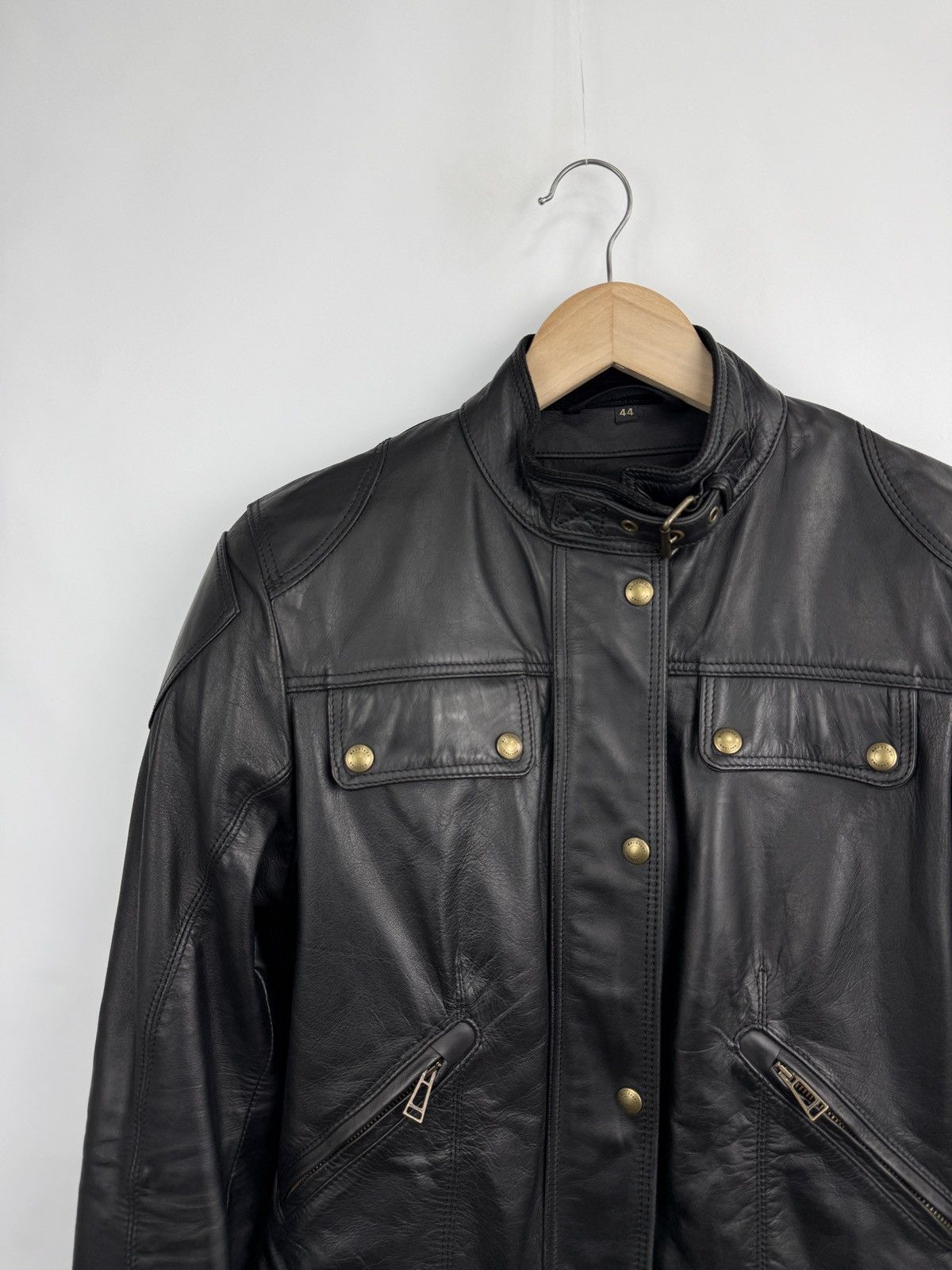 Belstaff 🇬🇧 Belstaff Pure Motorcycle Armored Leather Biker Jacket Rare Size US S / EU 44-46 / 1 - 5 Thumbnail