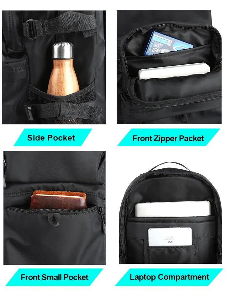 Japanese Brand Casual Street Style Backpack Large Capacity 17” Laptop Trave Size ONE SIZE - 5 Thumbnail