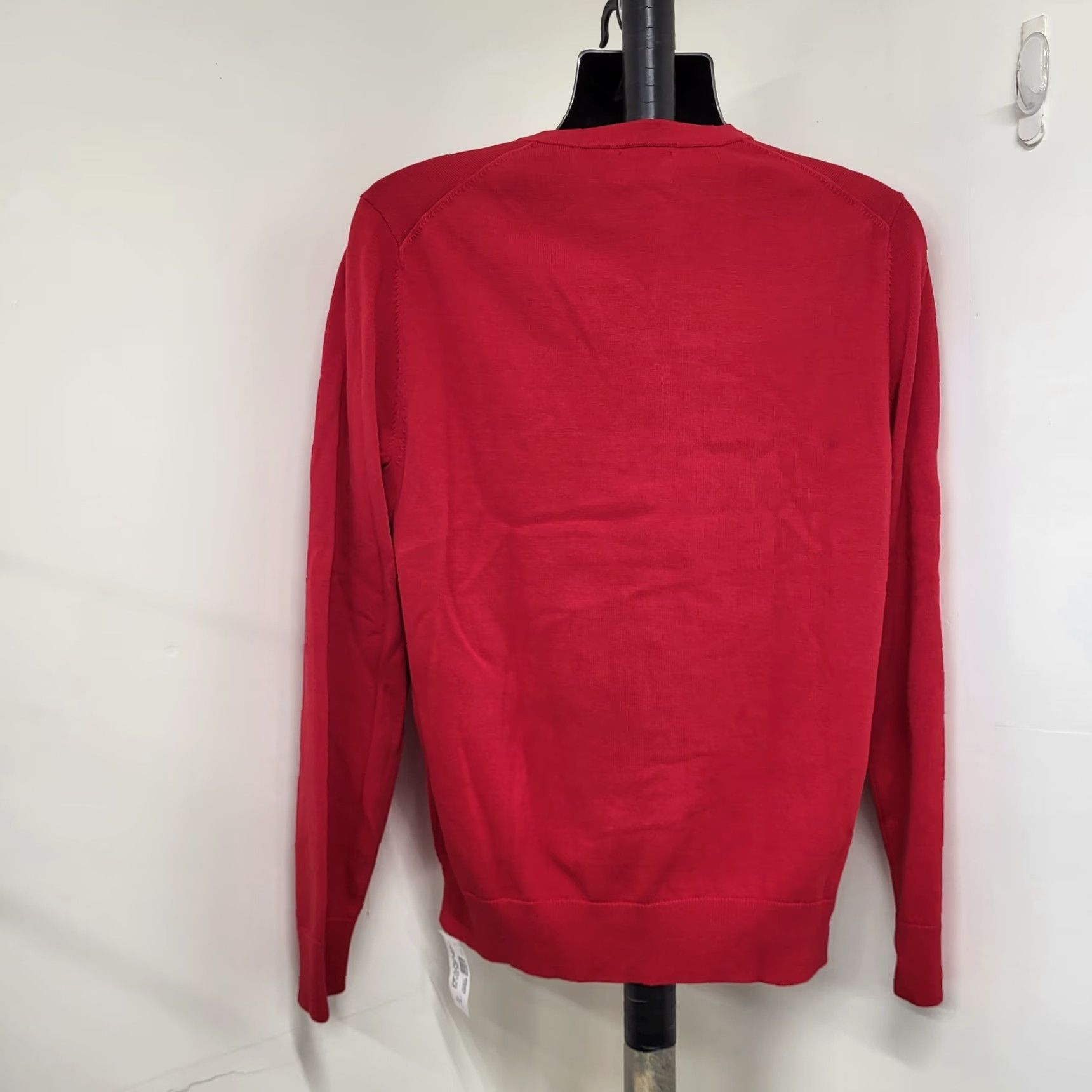 Lands' End Lands' End V-Neck Sweater Men M Red Cotton Knit Pullover Regular Size US M / EU 48-50 / 2 - 4 Thumbnail
