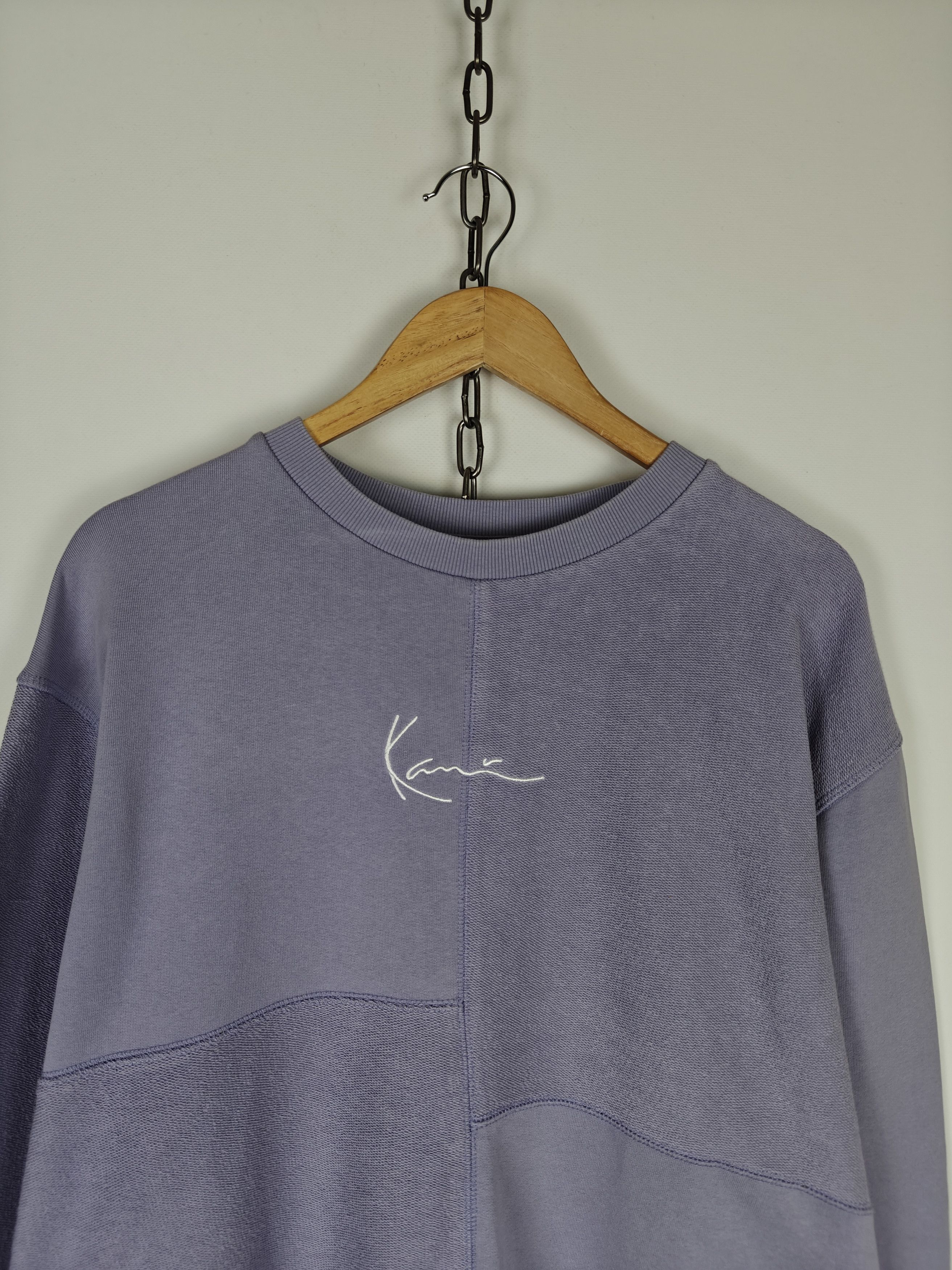 Karl Kani Karl Kani Sweatshirt Crewneck Center Logo Lavender size L Size US L / EU 52-54 / 3 - 2 Thumbnail