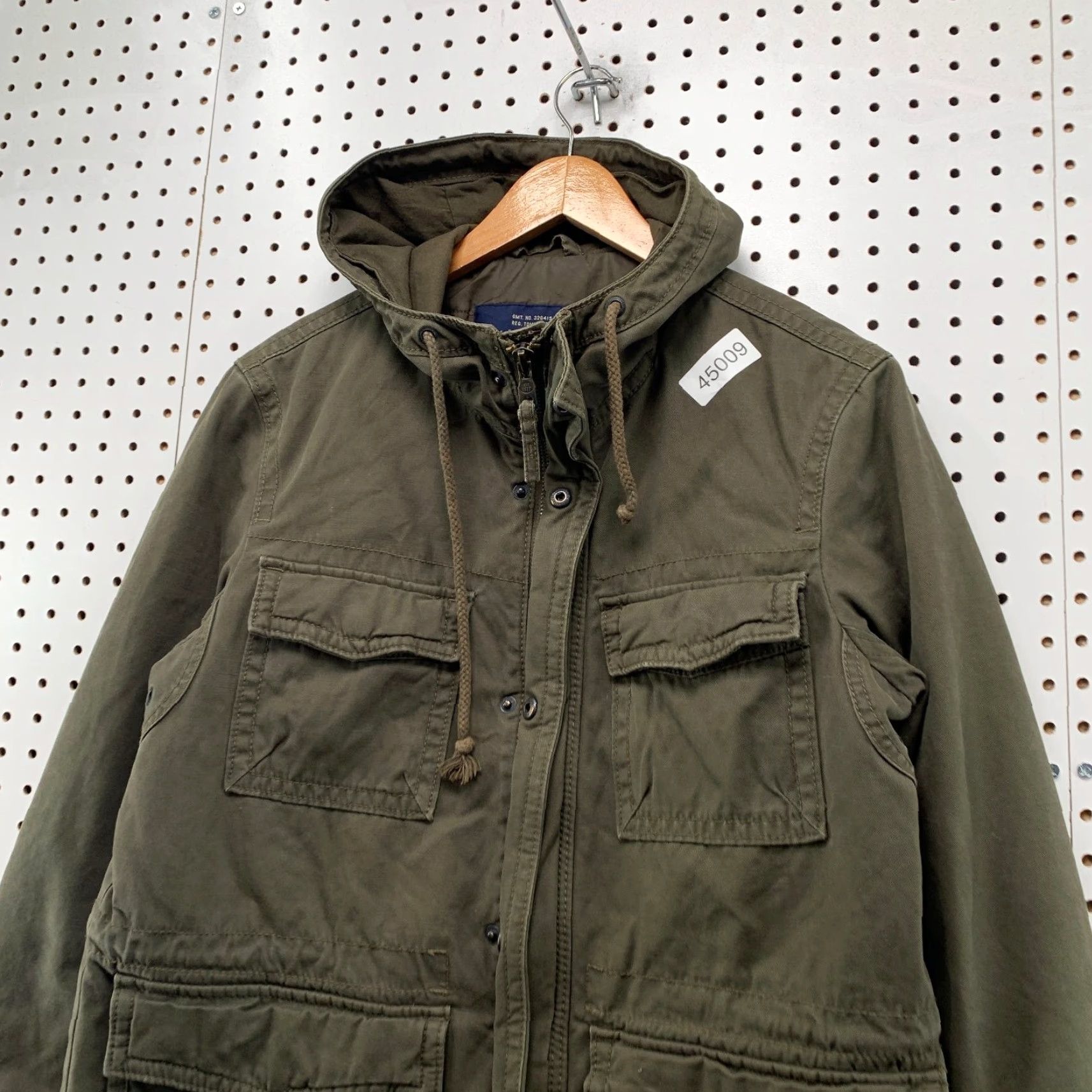 American Eagle Outfitters American Eagle Military Jacket Mens Small Green Unlined Army Field Coat Size US S / EU 44-46 / 1 - 4 Thumbnail