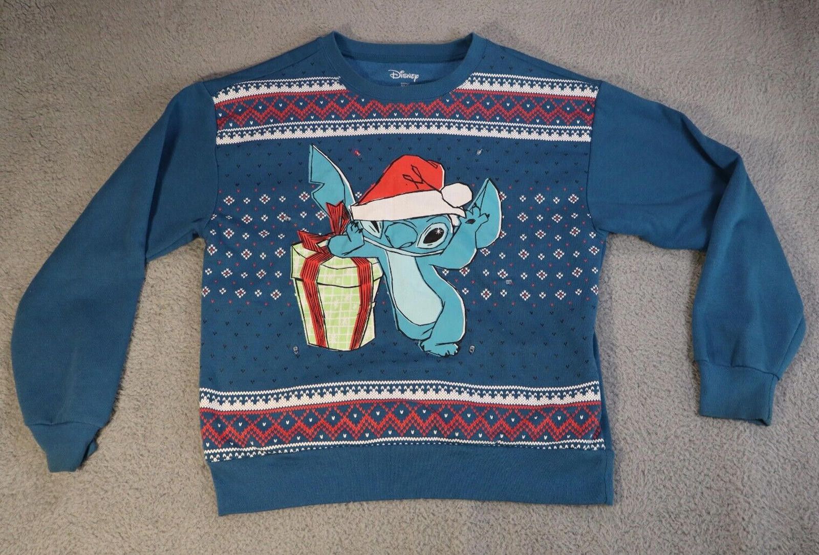 Disney Disney Christmas Lilo Sweatshirt Small 3-5 Blue Light Up Size S / US 4 / IT 40 - 2 Thumbnail