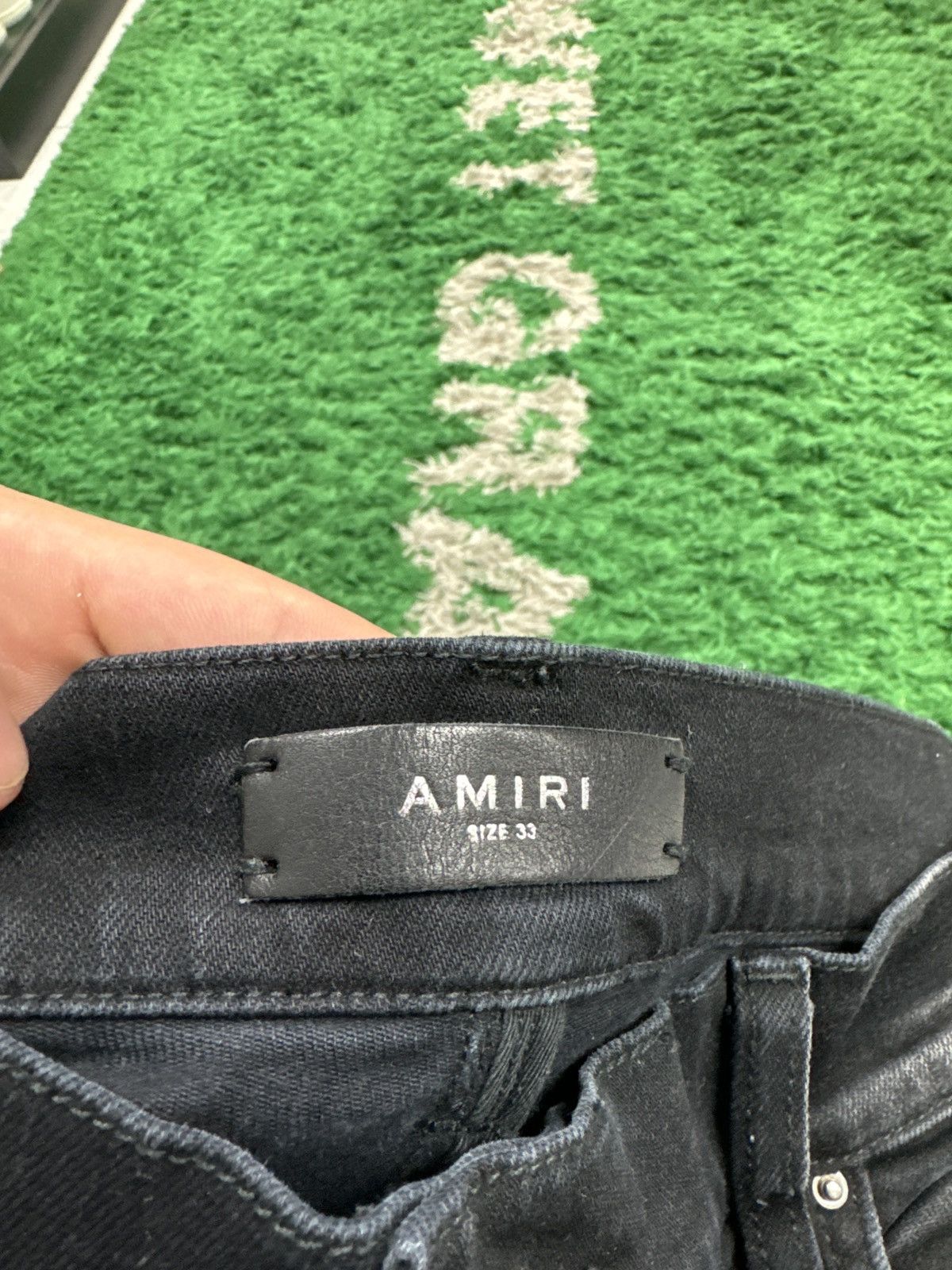 Amiri Amiri black leopard patch Size US 33 - 2 Thumbnail