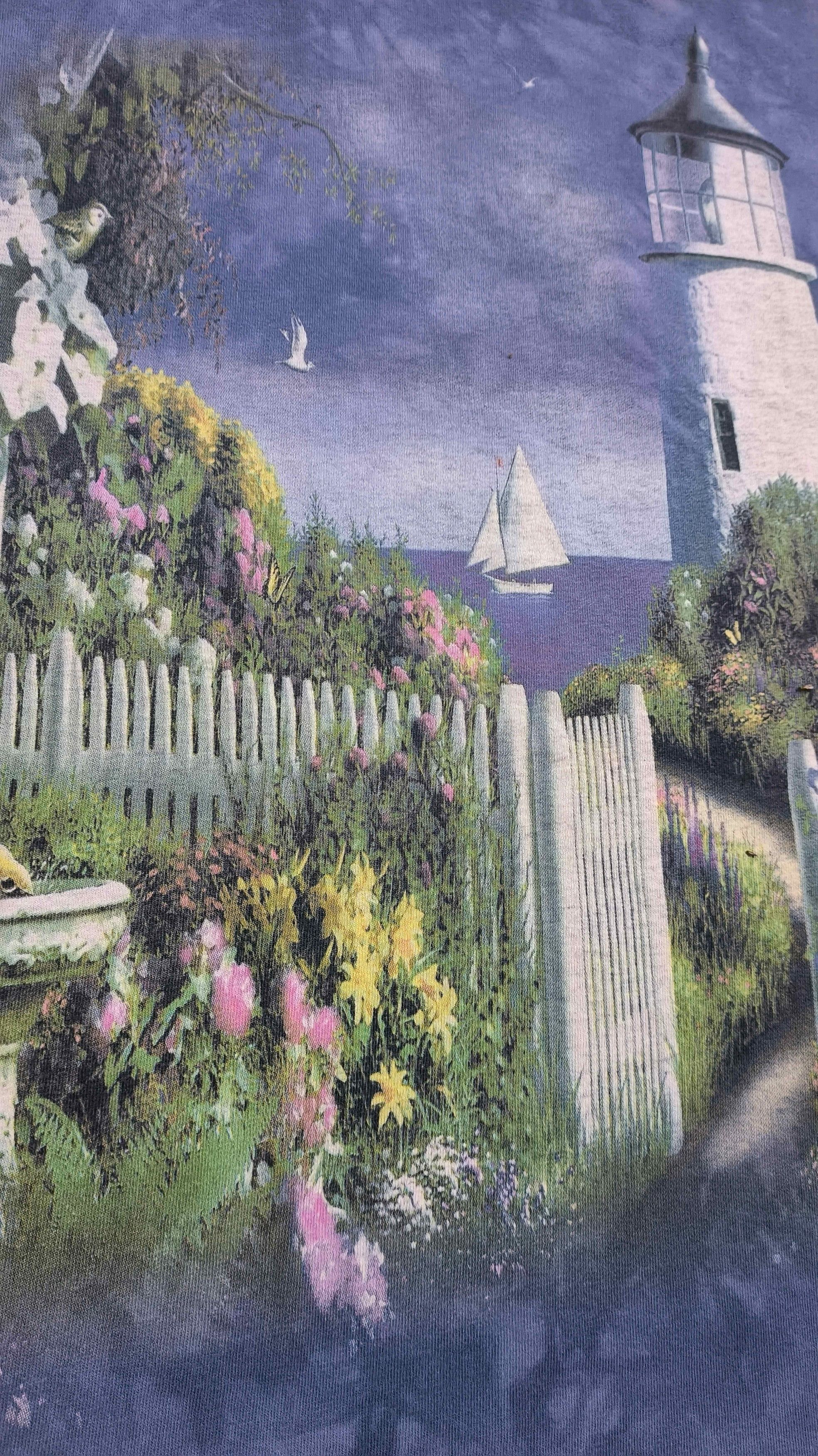 The Mountain × Vintage RARE Vintage The Mountain Flower Garden Beach Lighthouse Size US XL / EU 56 / 4 - 5 Thumbnail