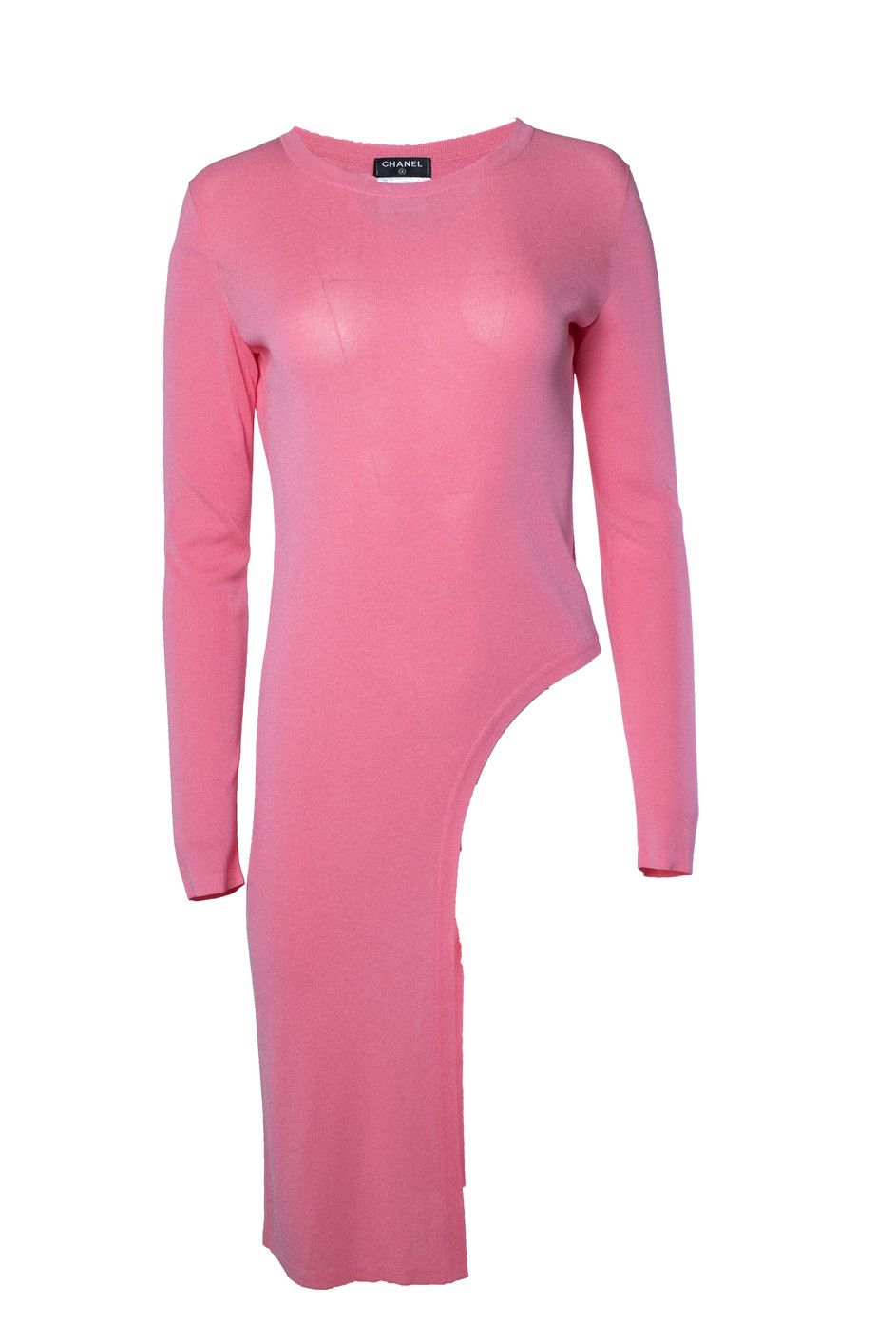 Chanel Chanel, knitted barbie pink asymmetric top Size S / US 4 / IT 40 - 1 Thumbnail