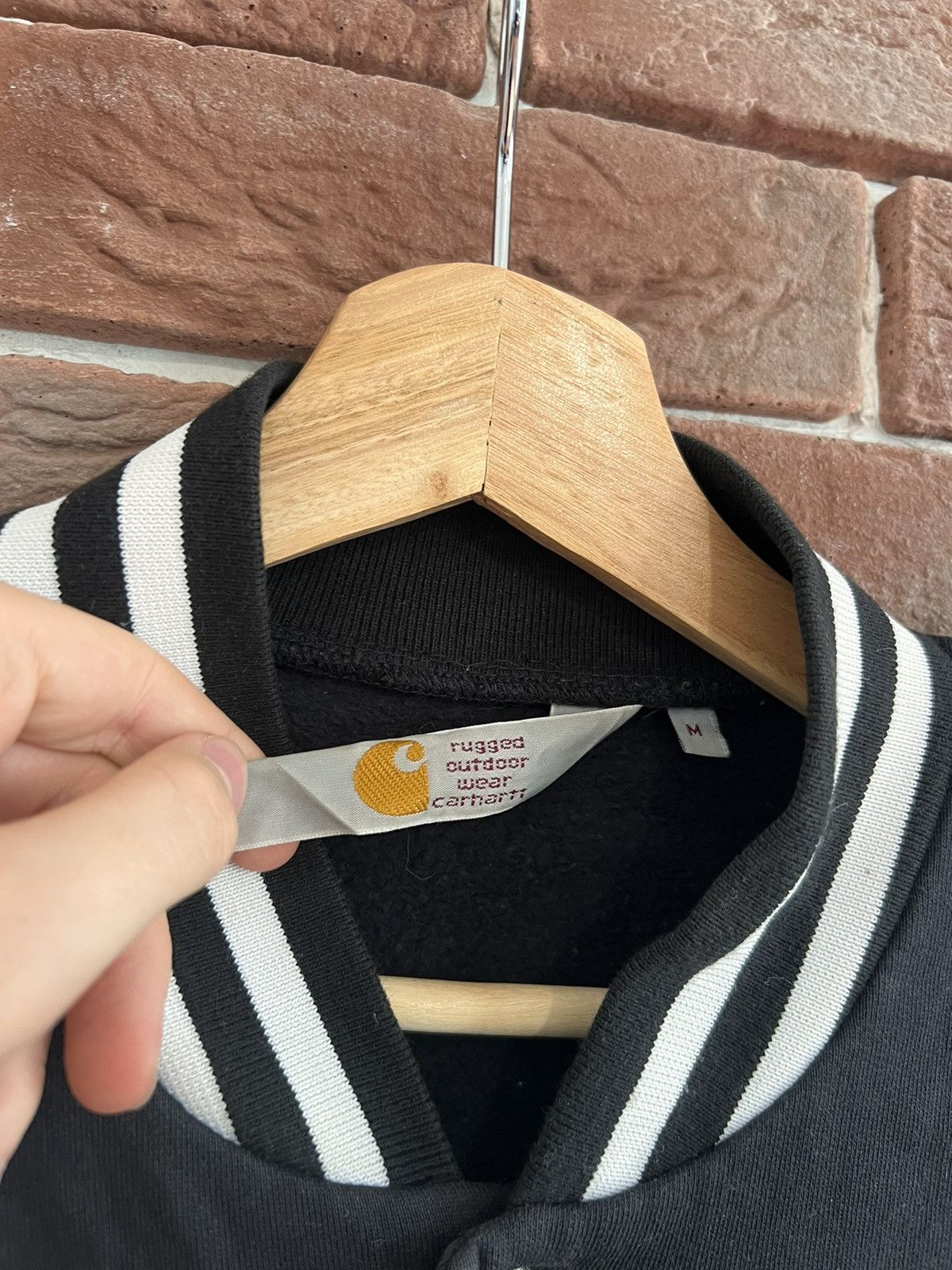Carhartt × Vintage Rare Vintage Carhartt College Varsity Jacket Workwear Size US M / EU 48-50 / 2 - 4 Thumbnail