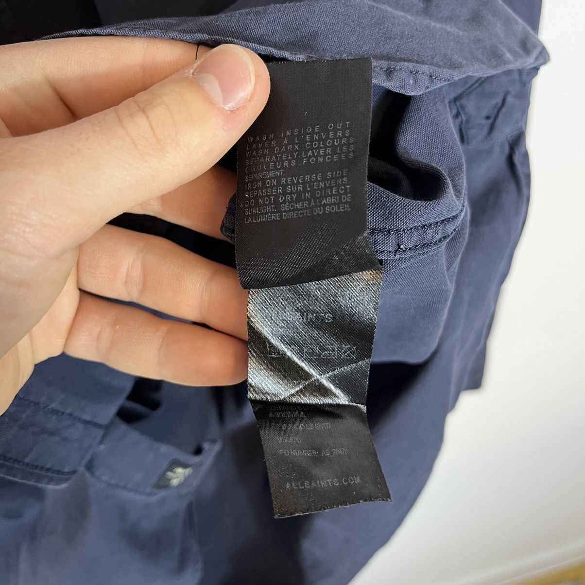 Allsaints Allsaints Blue Button Down Shirt Streetwear Y2K Size US M / EU 48-50 / 2 - 8 Thumbnail
