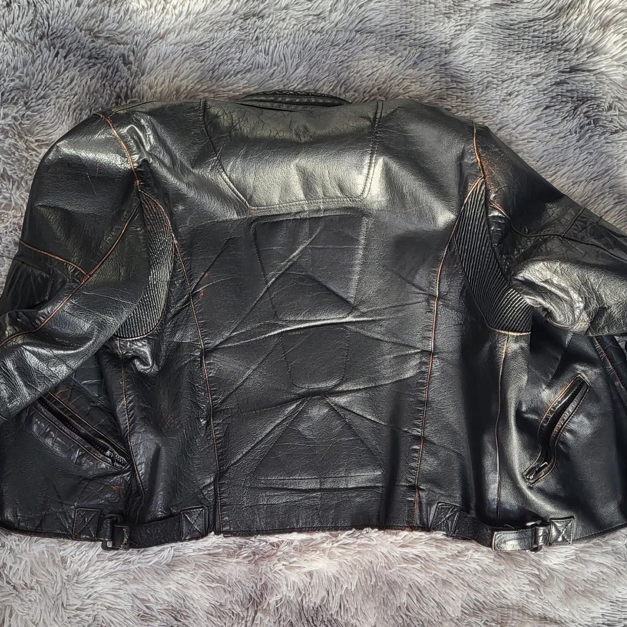 Other Chyston Men's Leather Jacket Black Leather Size L Size US L / EU 52-54 / 3 - 5 Thumbnail