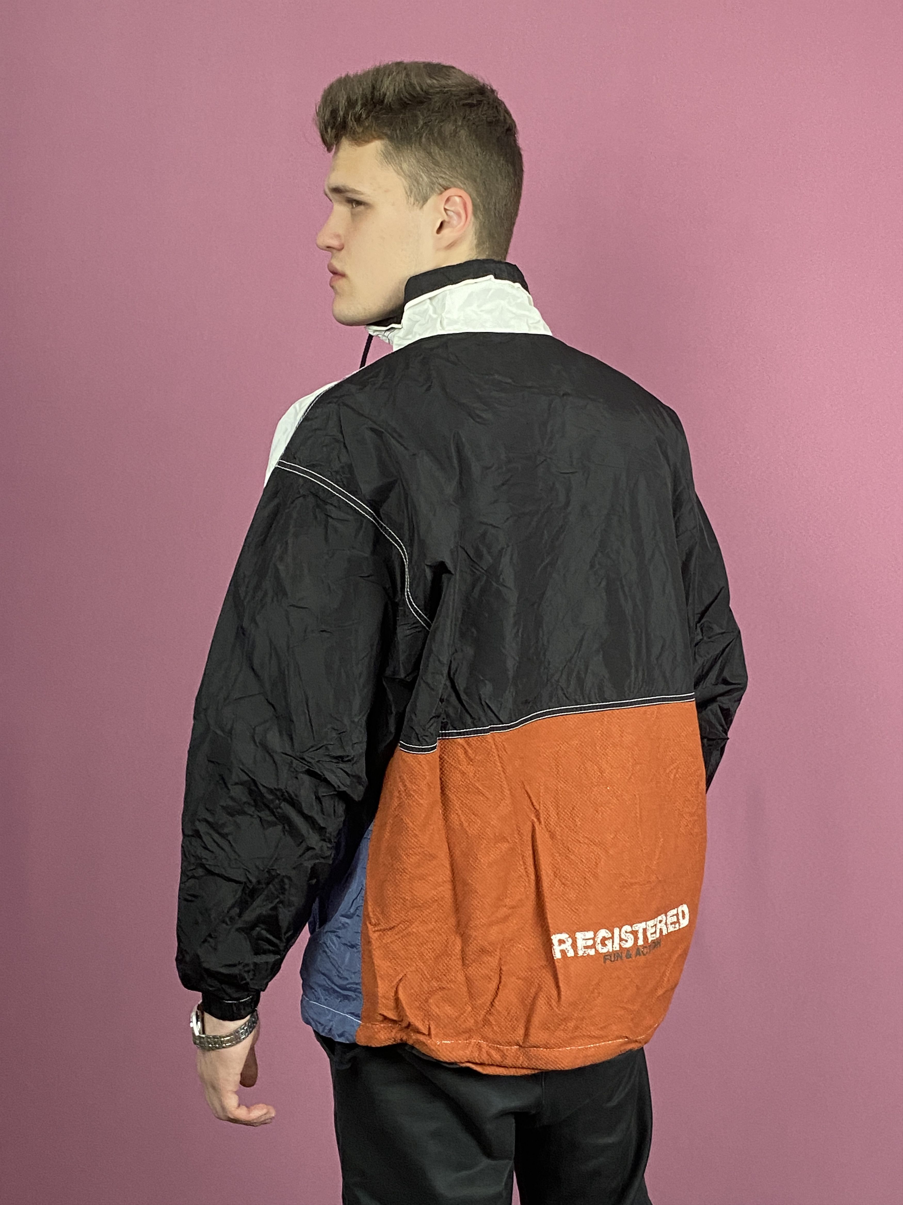 Vintage 90s Vintage Men's Half Zip Windbreaker - L Size US L / EU 52-54 / 3 - 3 Thumbnail