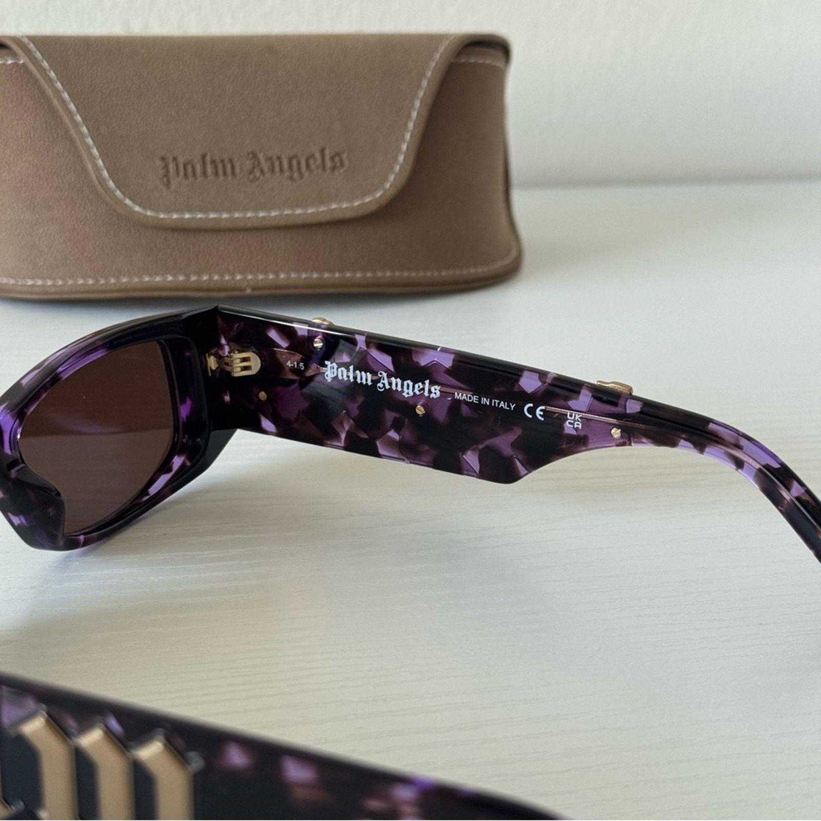 Palm Angels New! Palm Angels Purple Sunglasses, PERI007 3464, Authentic Size ONE SIZE - 6 Thumbnail