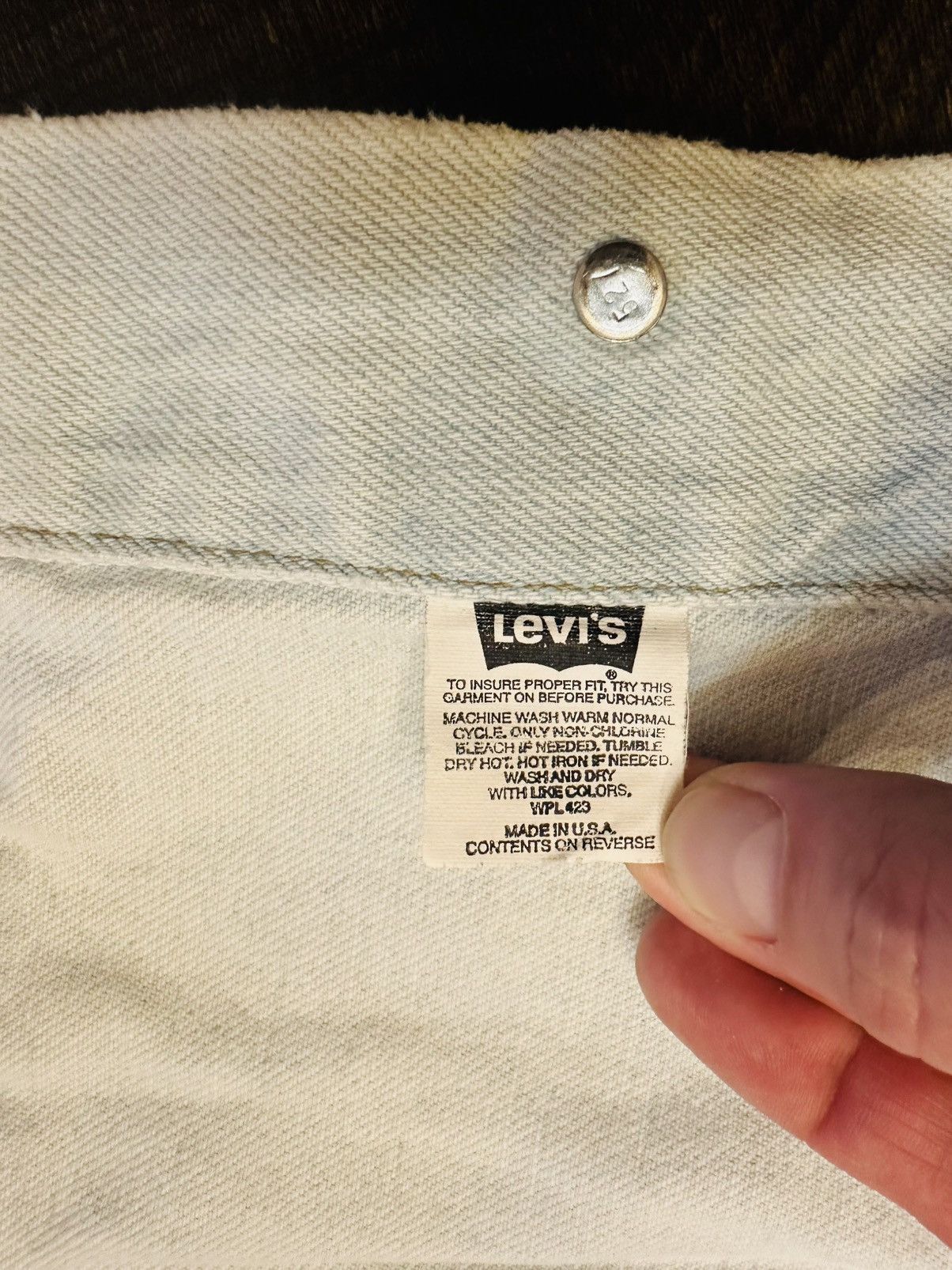 Levi's Vintage Levis Jacket Mens LargeTrucker USA Button Up 90s Size US L / EU 52-54 / 3 - 4 Thumbnail