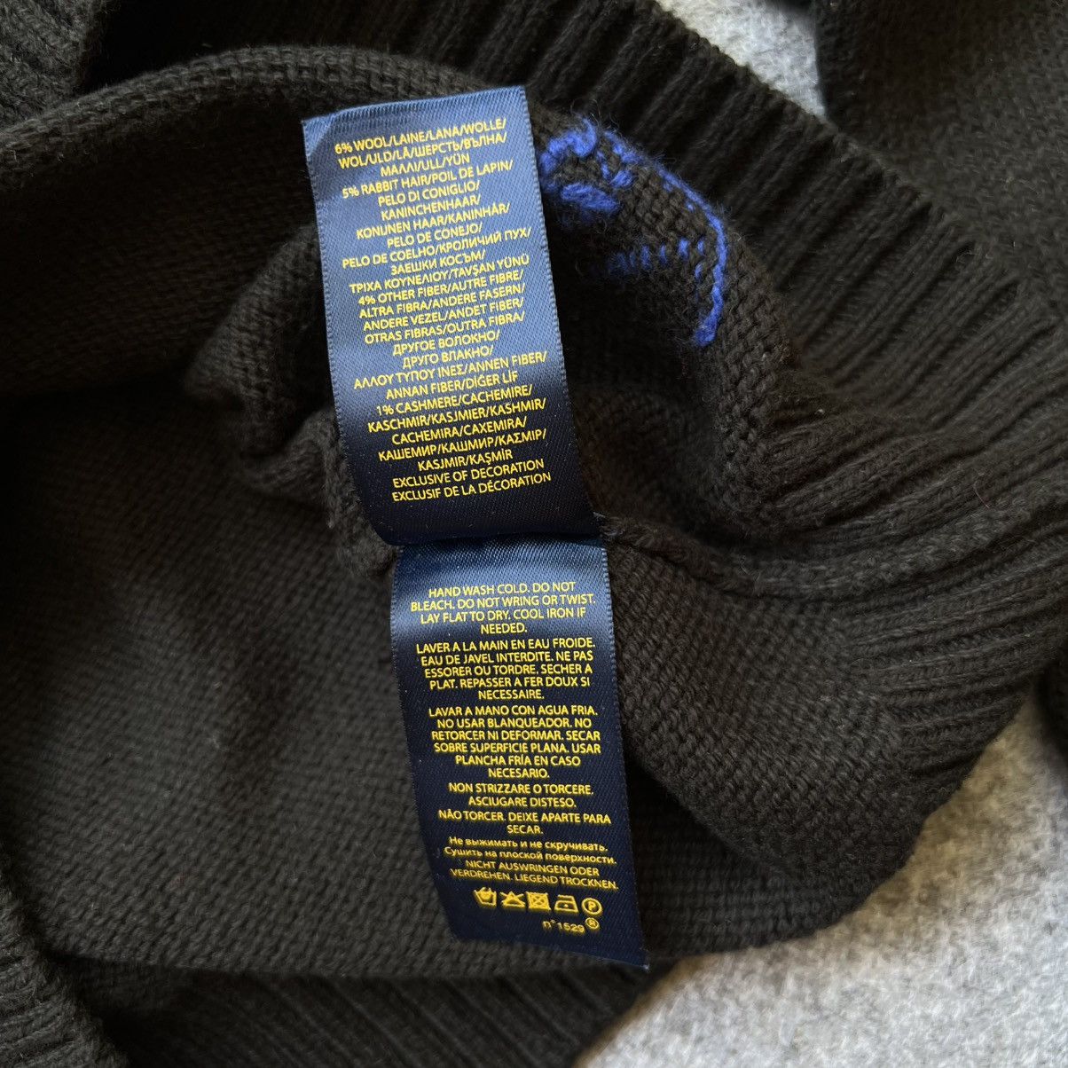 Designer × Polo Ralph Lauren × Vintage Vintage Polo Ralph Lauren Bear Knit Sweater Size M / US 6-8 / IT 42-44 - 6 Thumbnail