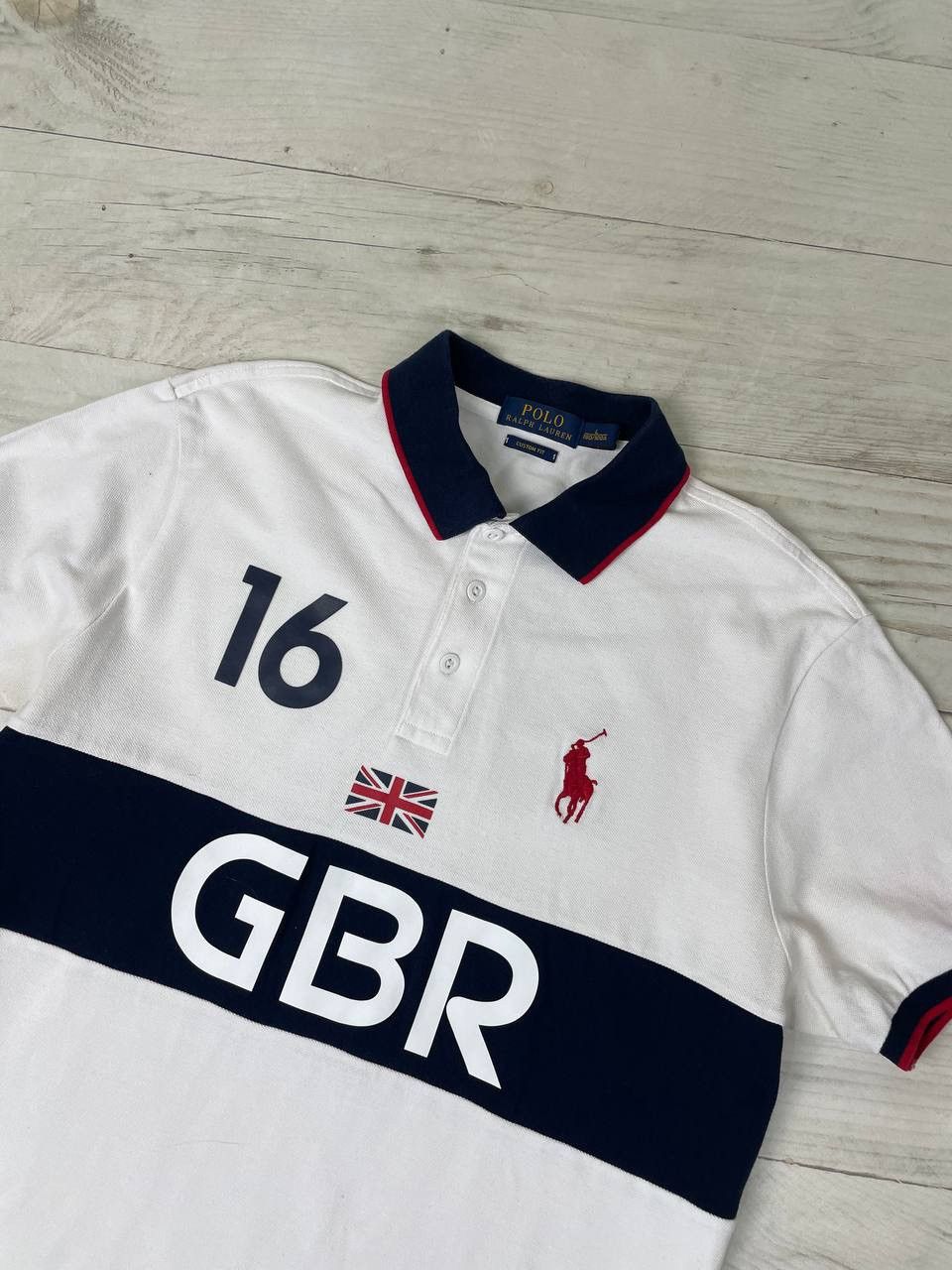 Vintage Polo Ralph Lauren Rugby Polo Shirt Great Britain GBR