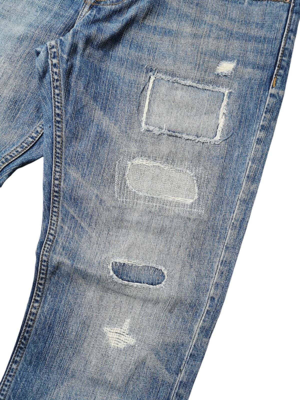 American Eagle Outfitters AMERICAN EAGLE WRECKED JEANS VINTAGE DIRTY PUNK SHIT Size US 34 / EU 50 - 6 Thumbnail