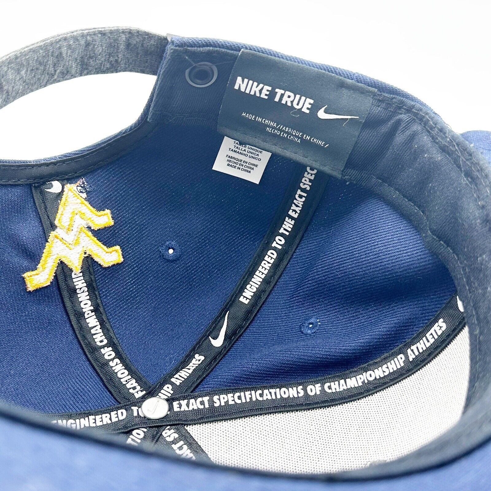 Nike West Virginia University Nike True StrapBack Flatbill Hat Size ONE SIZE - 9 Thumbnail