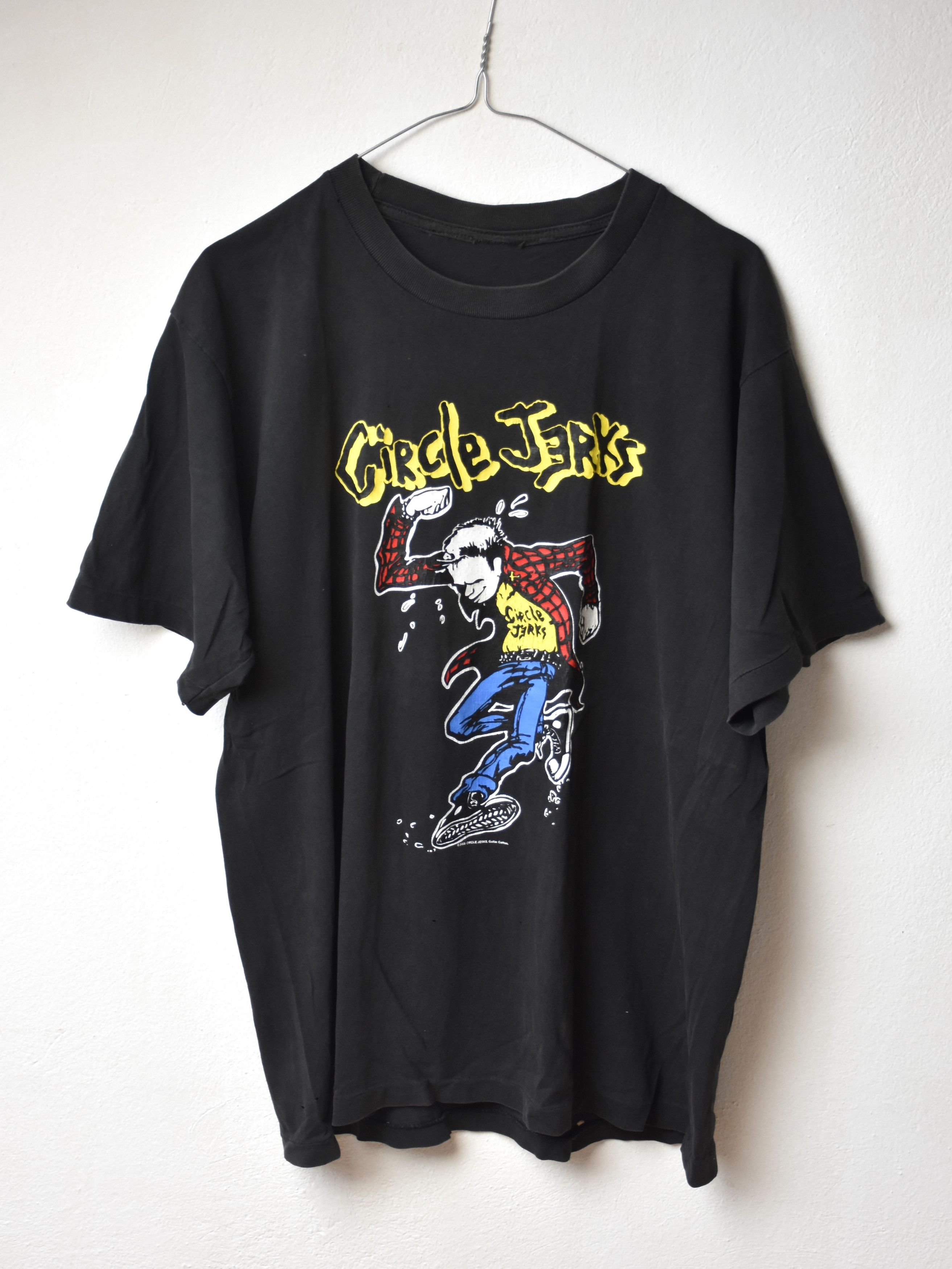 image of Band Tees x Vintage 2003 Vintage Circle Jerks T-Shirt Punk Single Stich in Black, Men's (Size Large