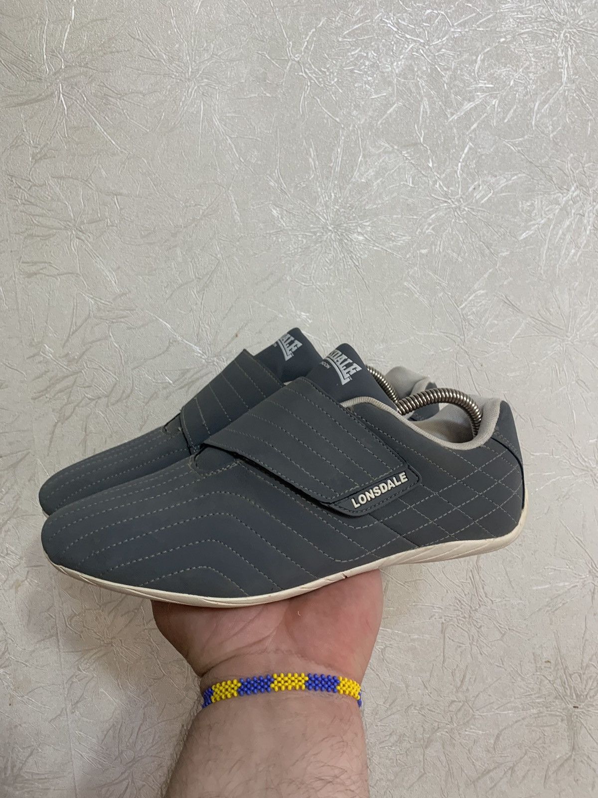 Lonsdale × Vintage Vintage Lonsdale Velcro Avant Garde Grey Sneakers Y2K Shoes Size US 9 / EU 42 - 2 Thumbnail