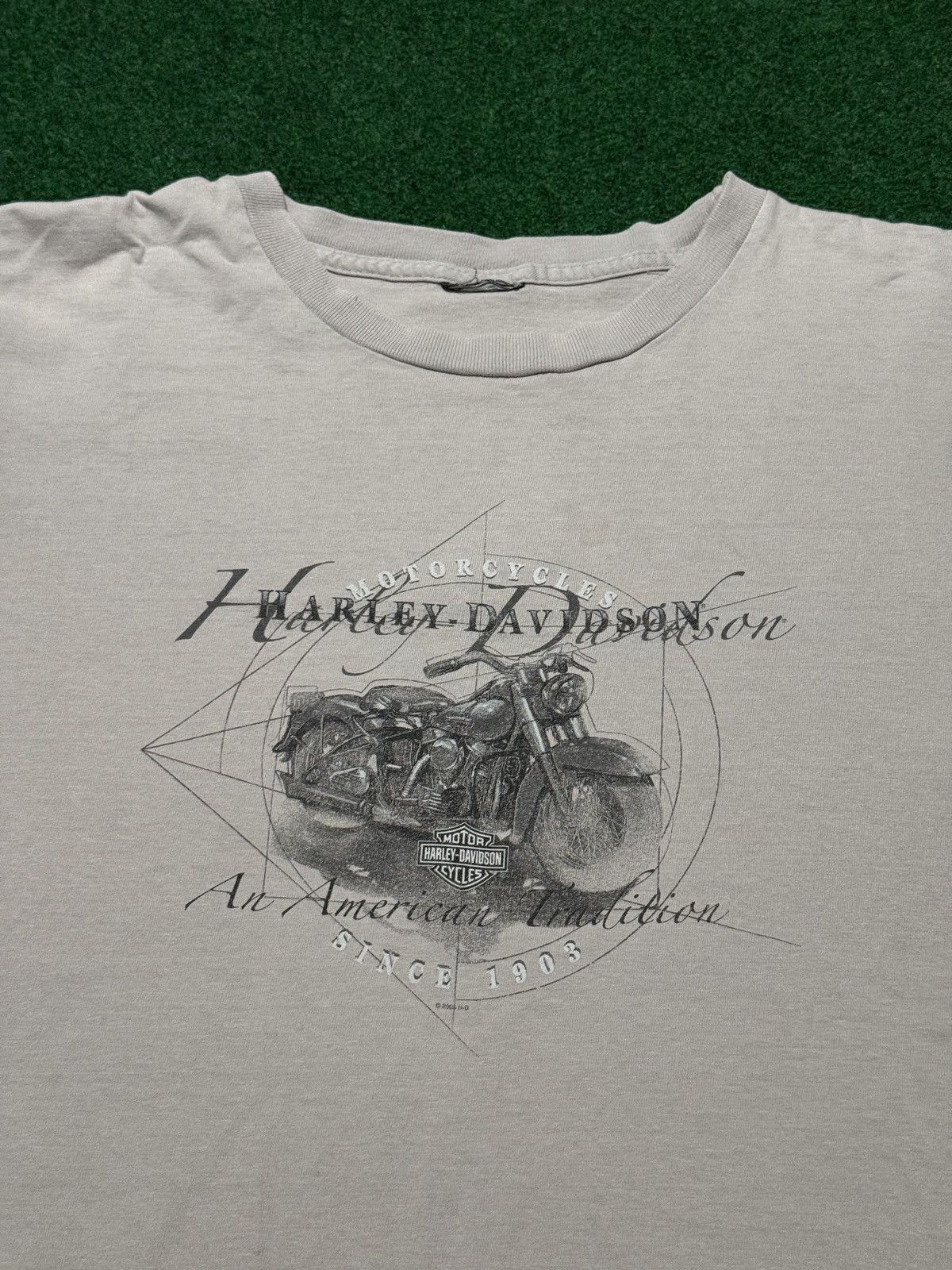 Harley Davidson Y2K Harley Davidson Motorcycle Large Biker Gray T Shirt Size US L / EU 52-54 / 3 - 2 Thumbnail