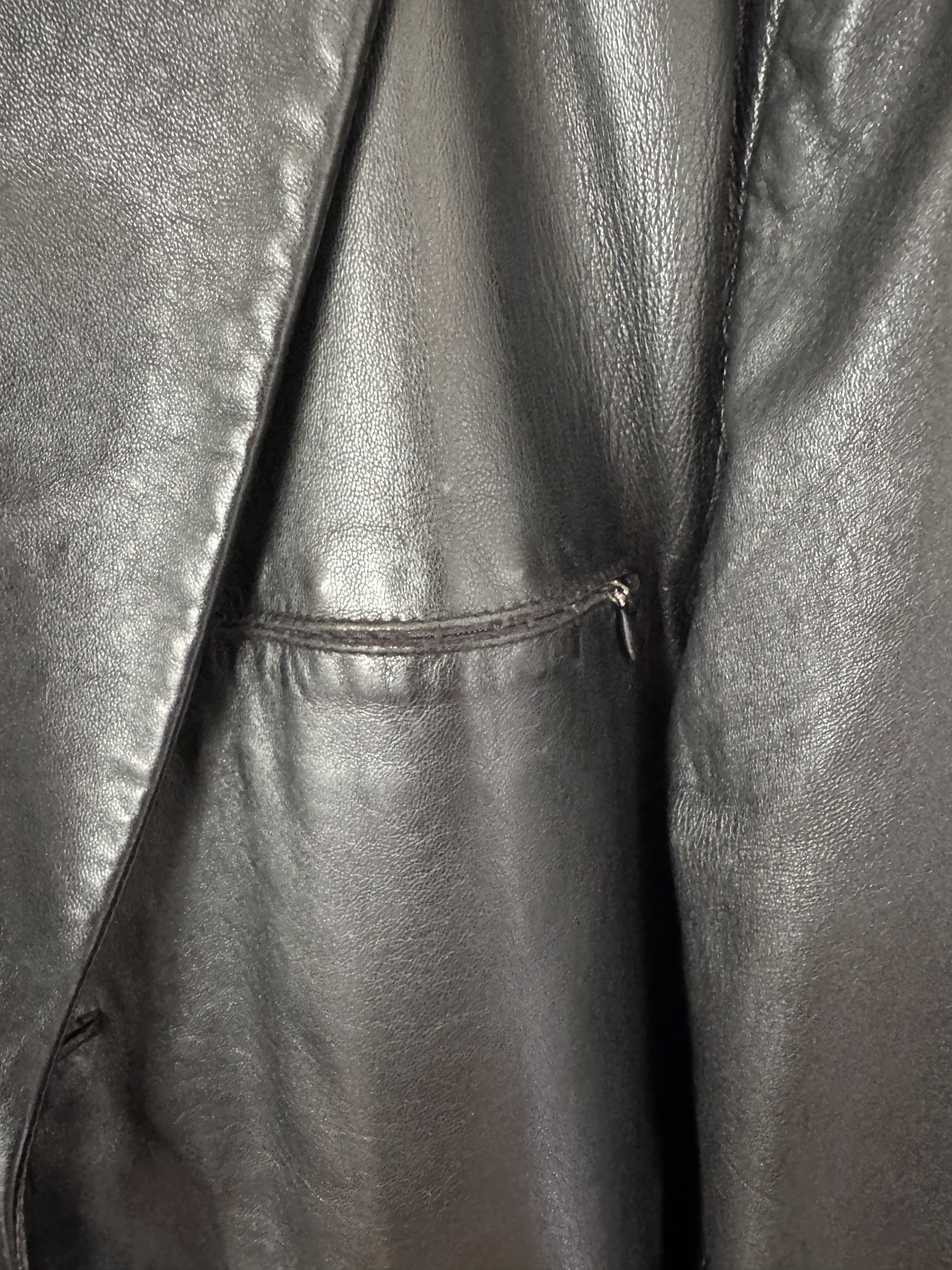 Kenneth Cole Tailored Genuine Leather Blazer w/pockets Size US L / EU 52-54 / 3 - 5 Thumbnail