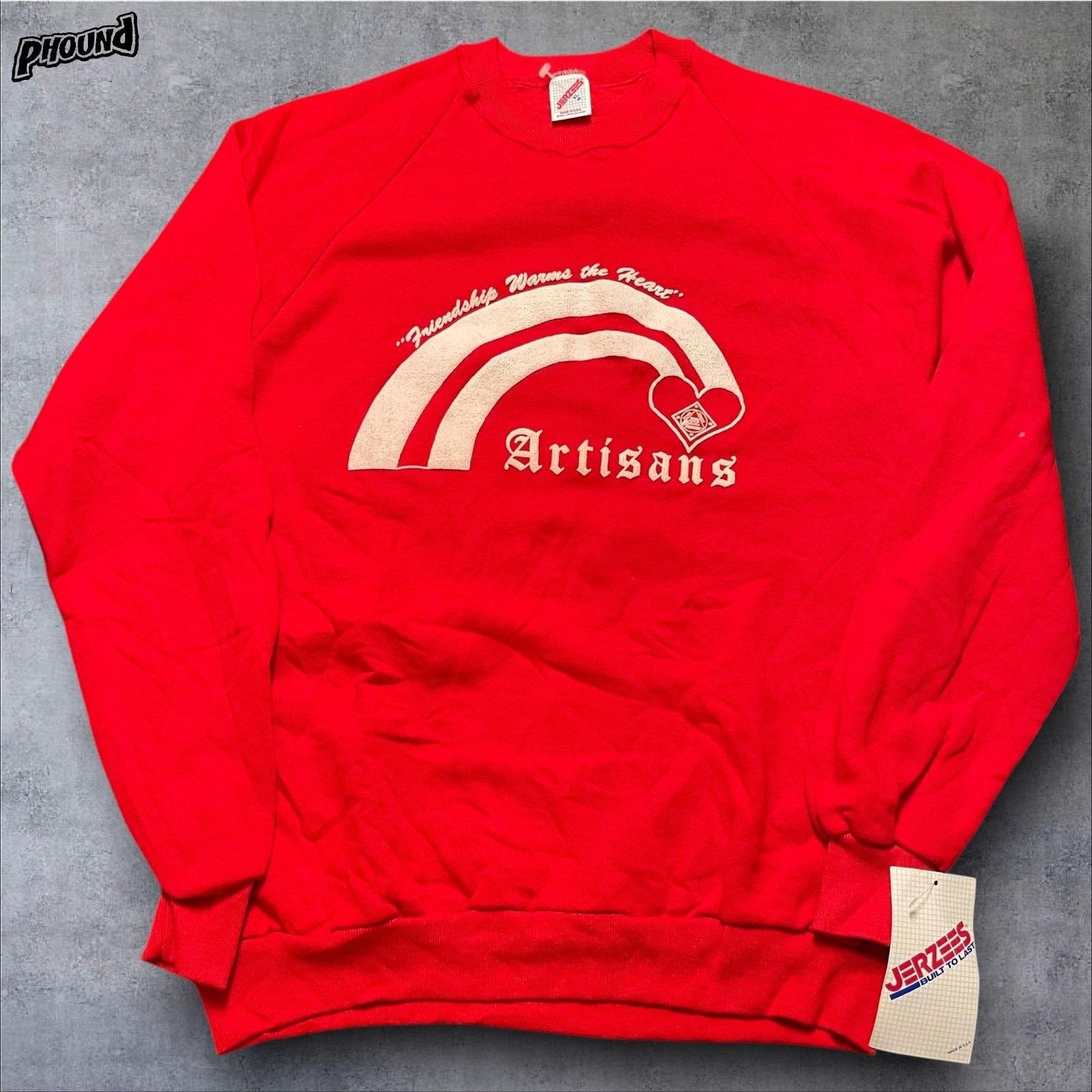 Jerzees Vtg Jerzees Sweatshirt XL Artisans Friendship Warm Heart NWT Size US XL / EU 56 / 4 - 1 Thumbnail