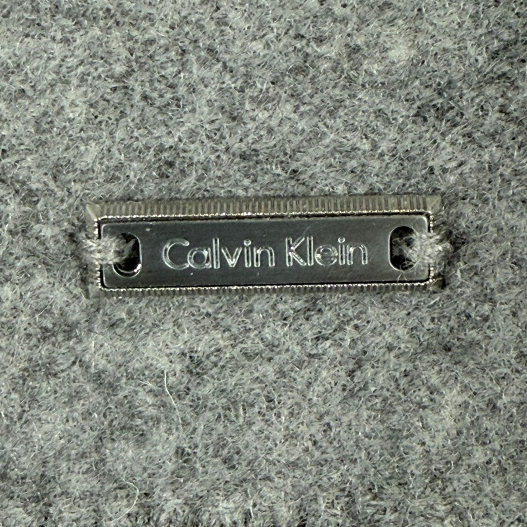 Calvin Klein Calvin Klein Premium Lambswool V-Neck Sweater Mens XL Gray Color Block Pullover Knitwear Casual Dressy Size US XL / EU 56 / 4 - 6 Thumbnail